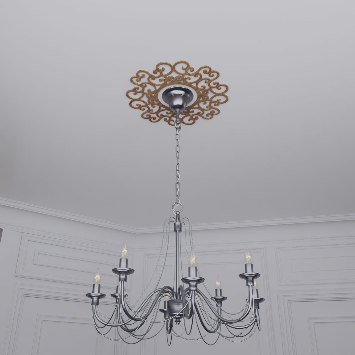 Ekena Millwork CMWP40X40X0375REWA Ceiling-Medallions - View #11
