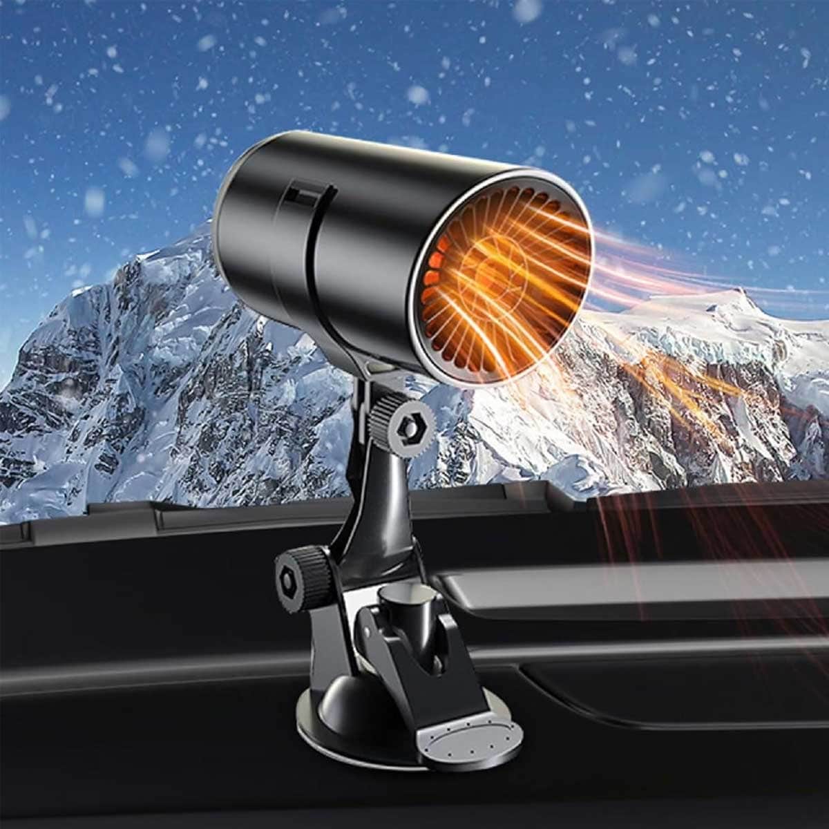 Aoibox  12V 150W Portable Car Heater Windshield Defogger and Defroster with Fast Heating and Cooling for All Vehicles Black