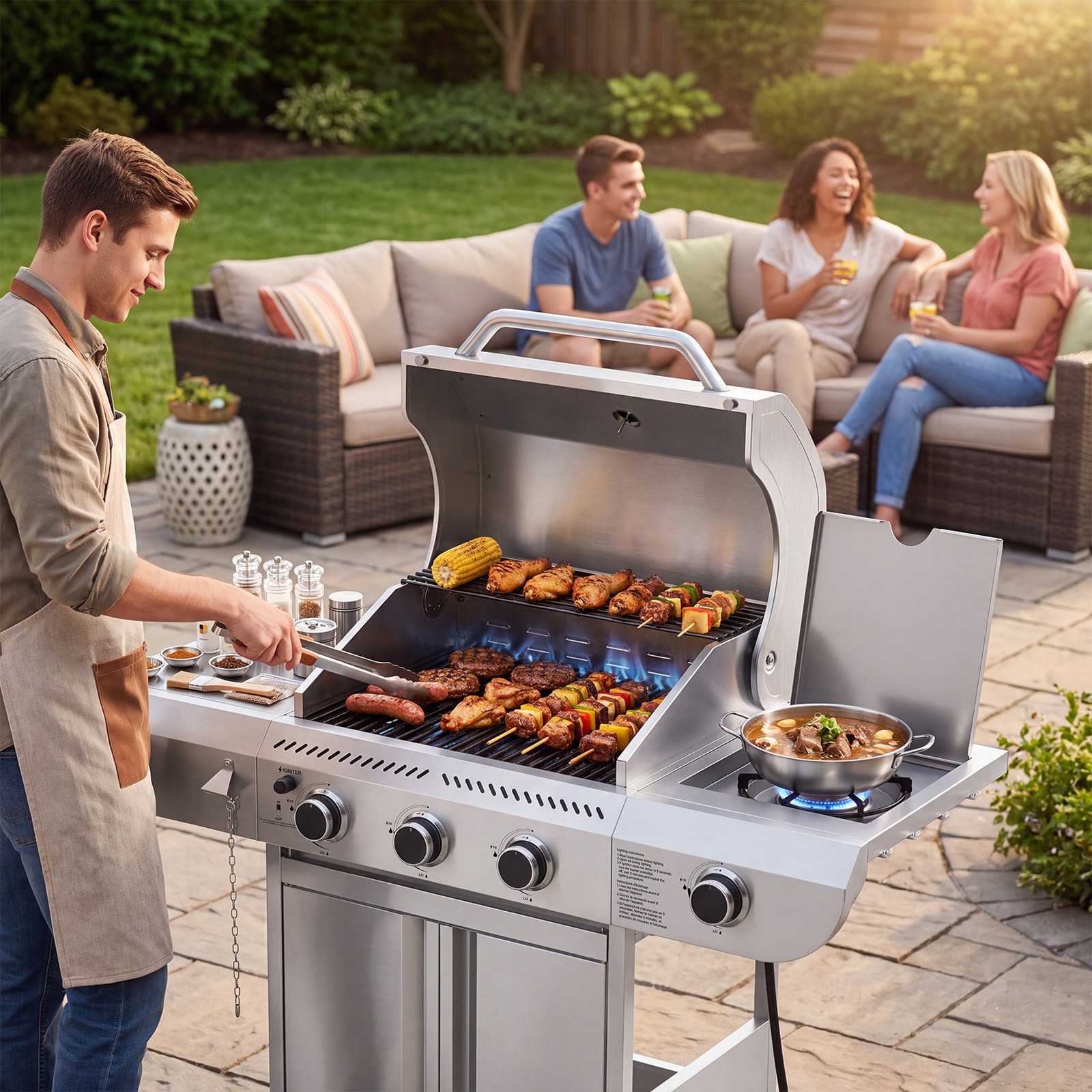 COWSAR LSG-G0131A Gas-Grill - View #14