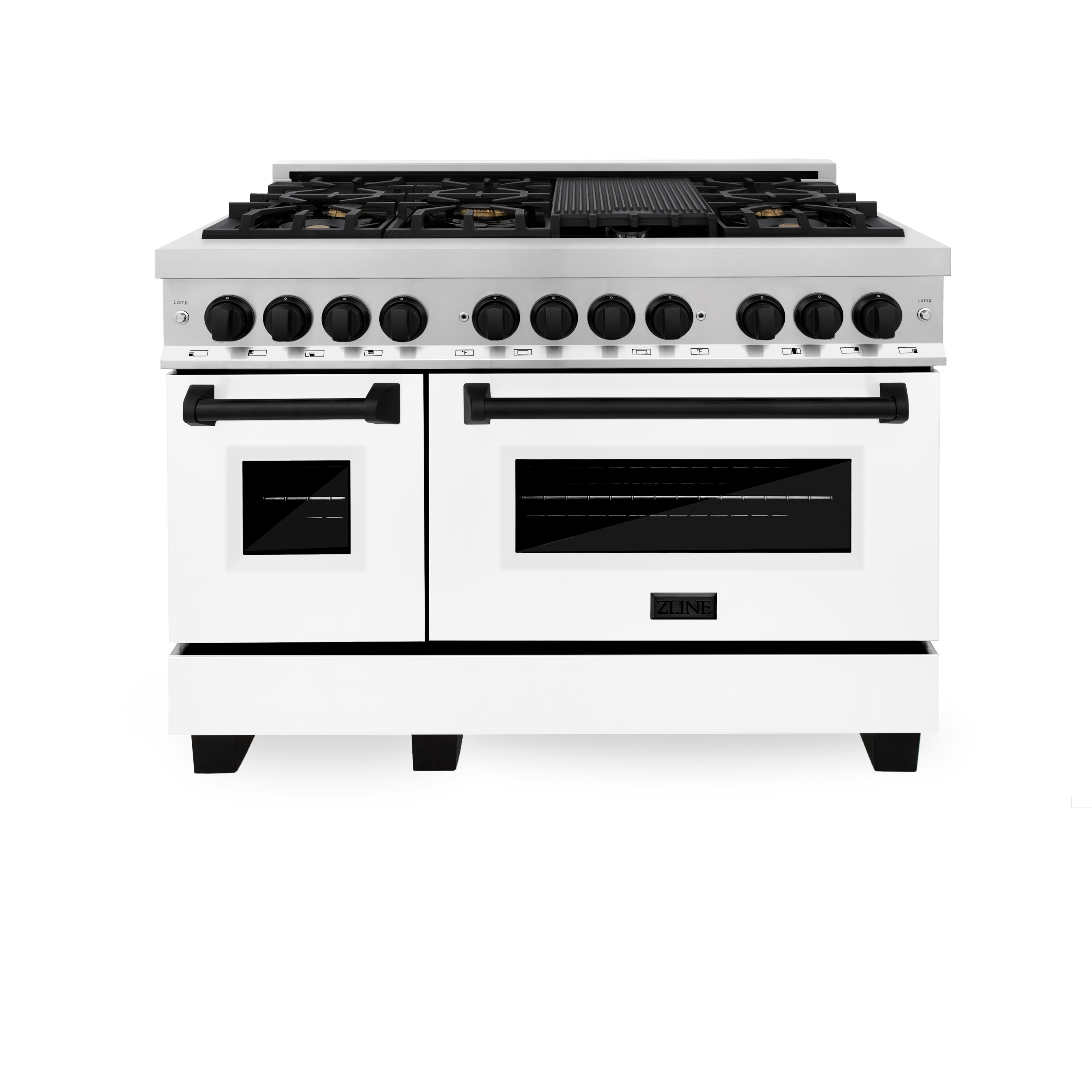 ZLINE KITCHEN & BATH RAZ-WM-48-MB Double-Dual-Fuel-Ranges - View #2