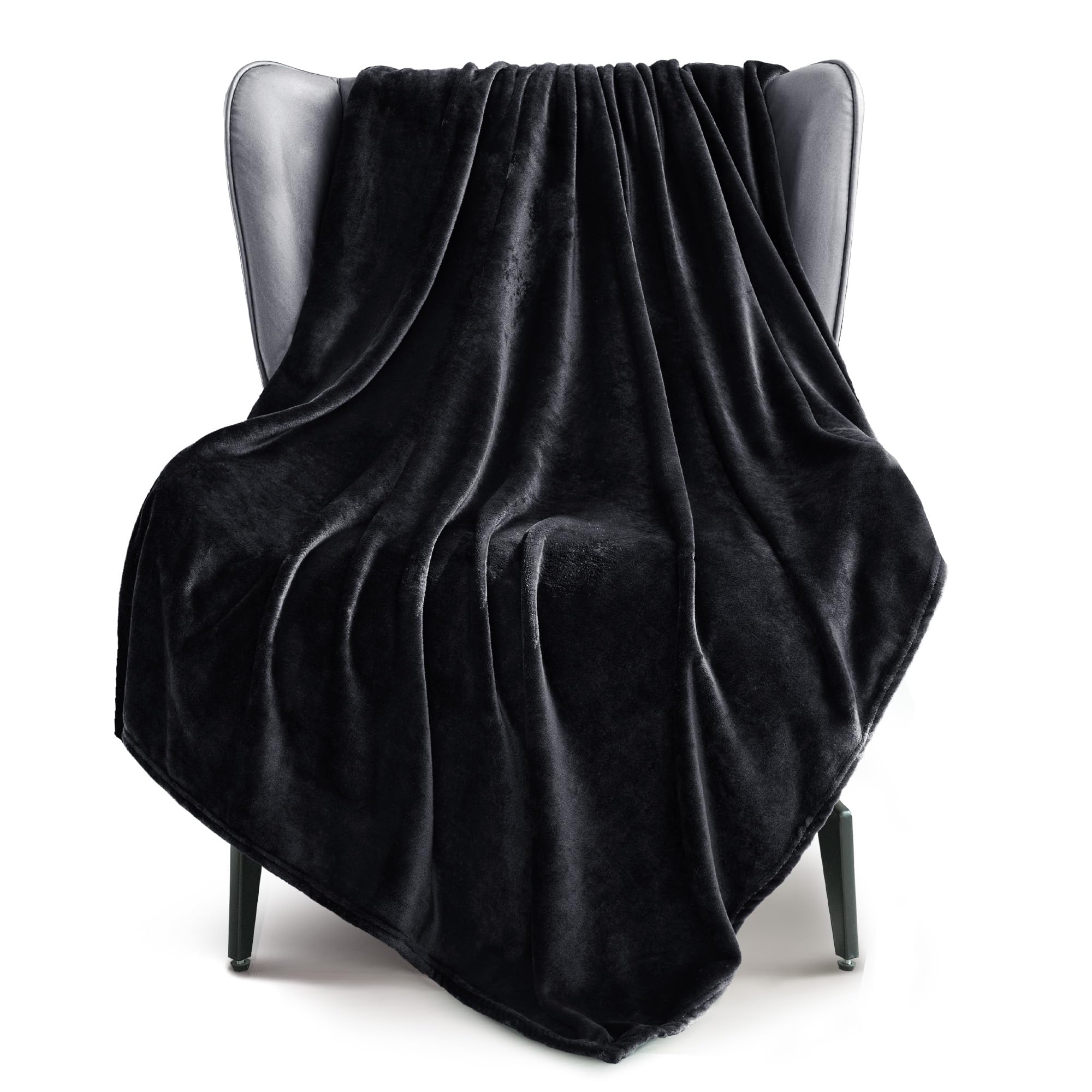 PUPWE Ultra Soft Warm Flannel Fleece Blanket All Season Cozy Plush Lightweight Pet Friendly