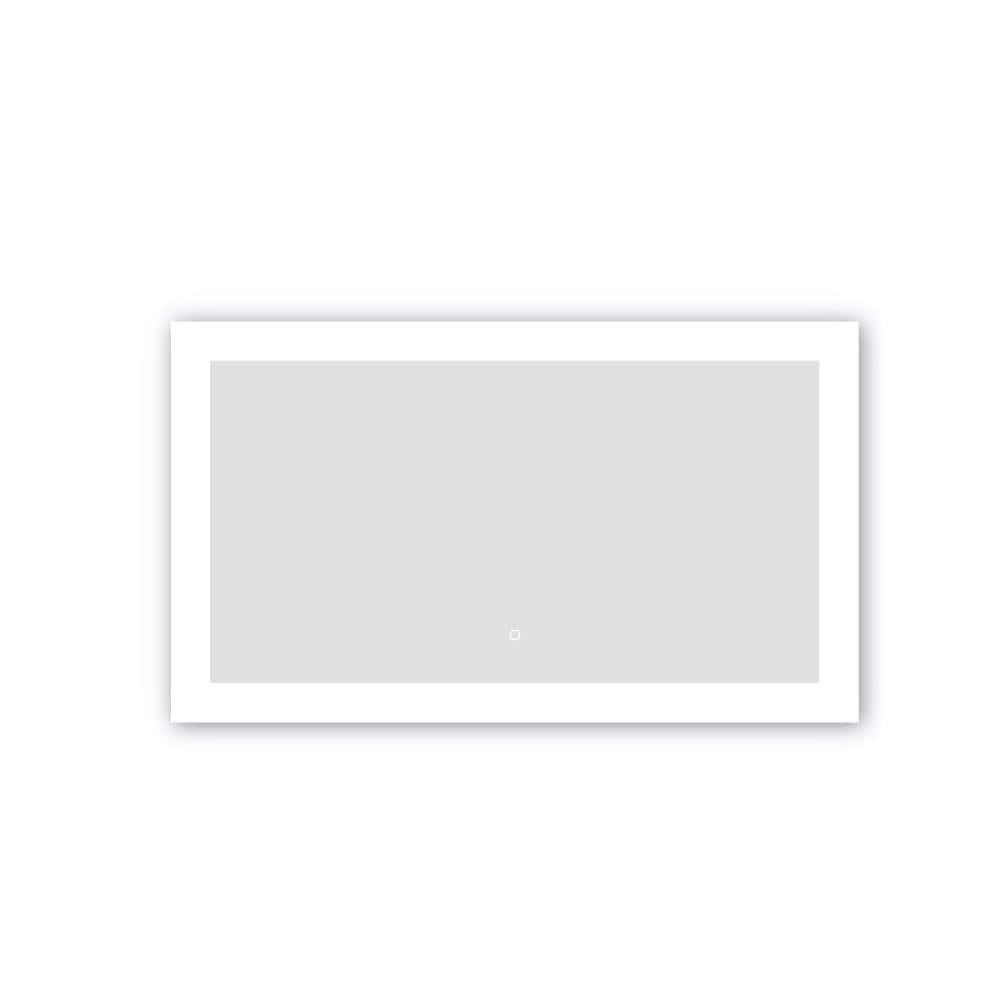 Callista 48" Brushed Aluminum Frameless LED Vanity Mirror