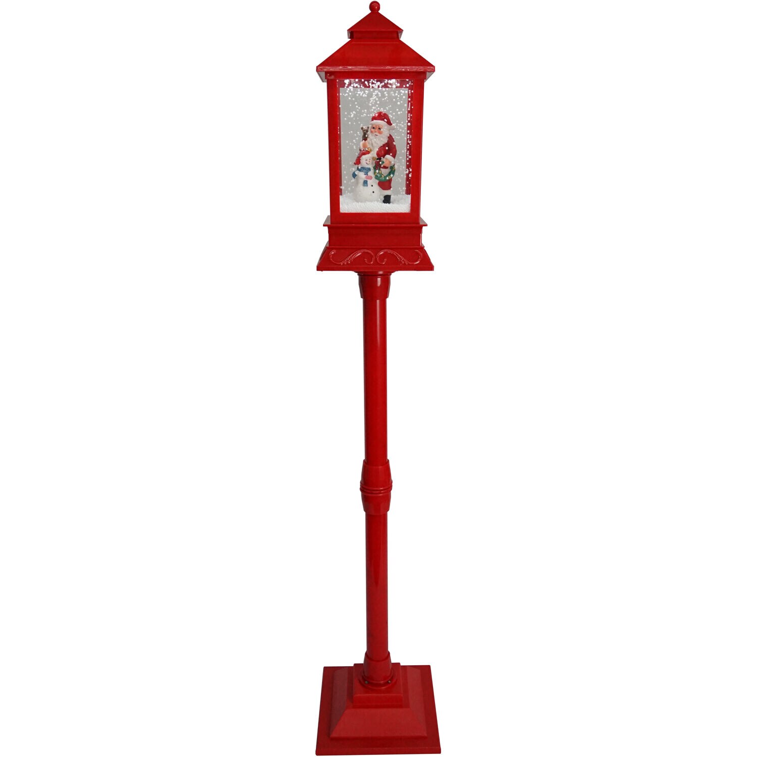 Fraser Hill Farm FHSL049A-RD1 49-Inches Musical Lamp post Batteries Included Christmas Decor