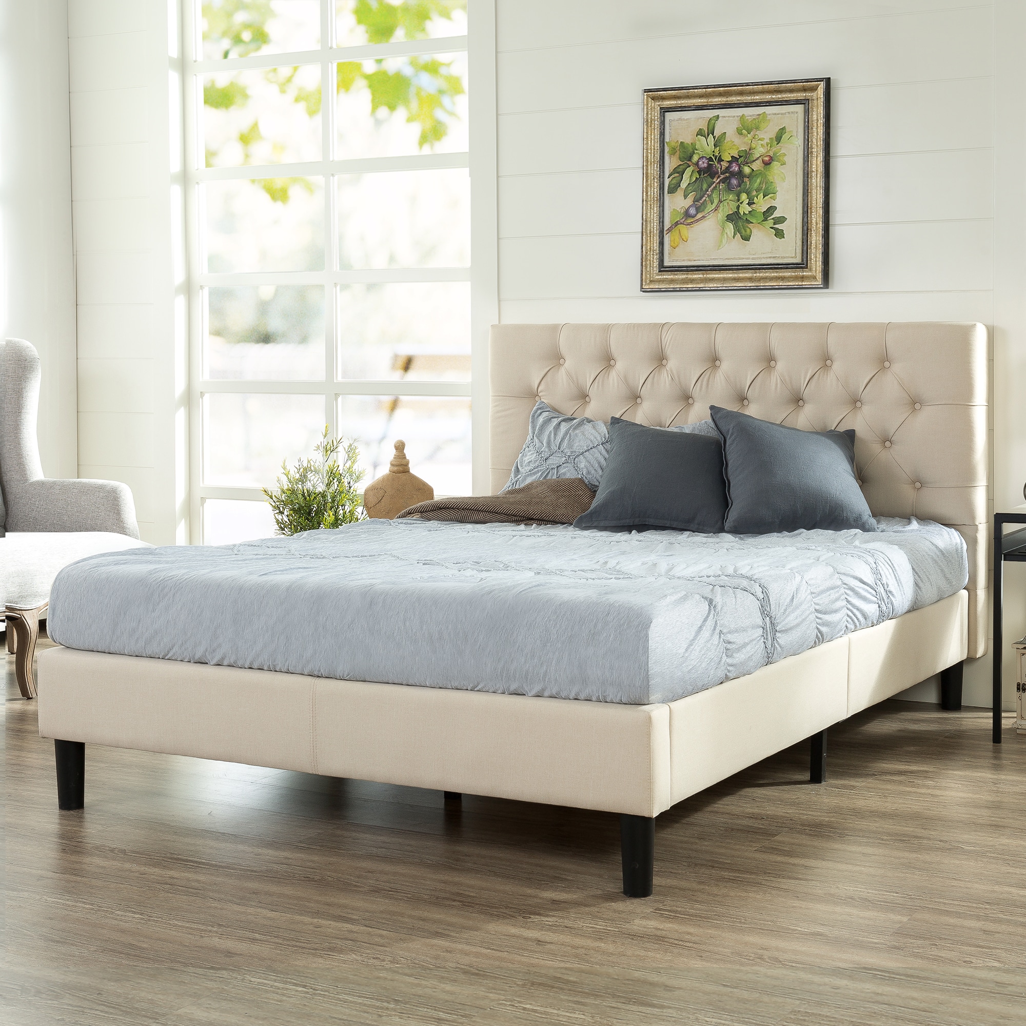 Upholstered Frame Zinus Beds At Lowes.com