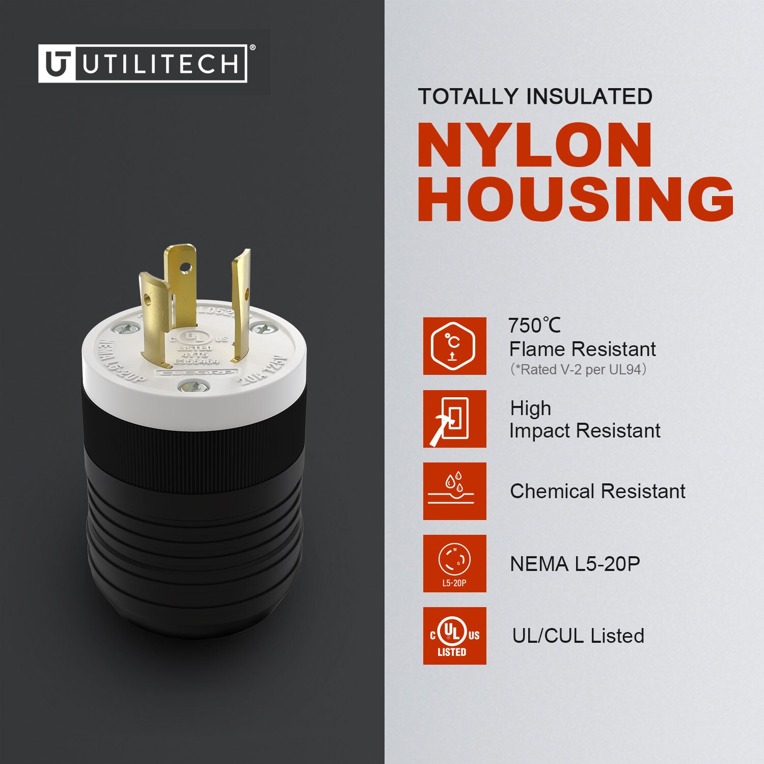 Utilitech L0520P Electrical-Plugs-Connectors - View #2
