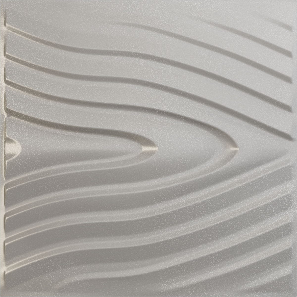 Ekena Millwork WP20X20KHASV 19-5/8-in x 19-5/8-in Embossed Paintable/Stainable Silver PVC Wall Panel (