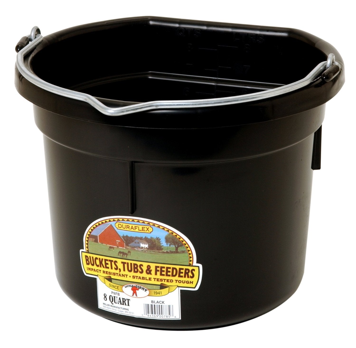 FLAT BACK BUCKET BLK