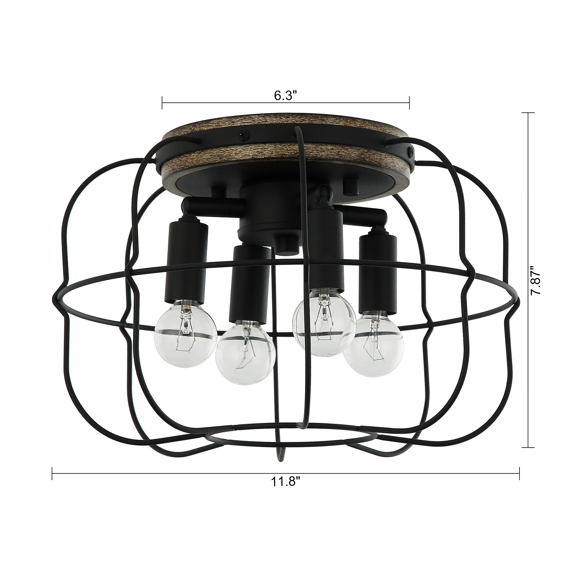 Parrot Uncle HLC-27147-4A-BK flushmounts - View #4