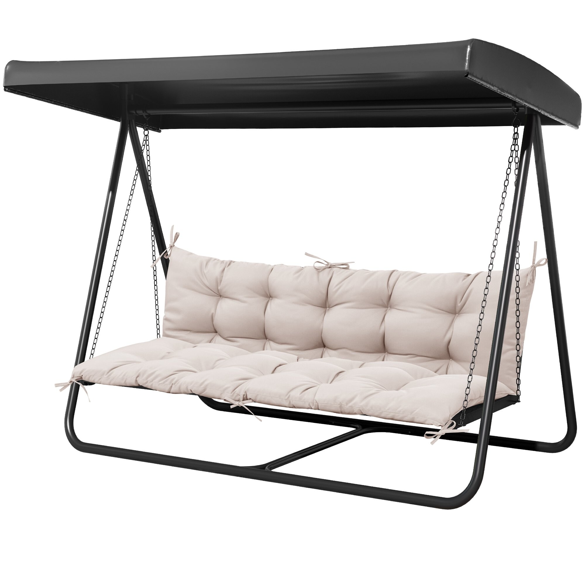 CloudFly CL-CU011BEI-1 1 pc outdoor chair cushion 19.7-in x 61-in Beige Patio loveseat cushion