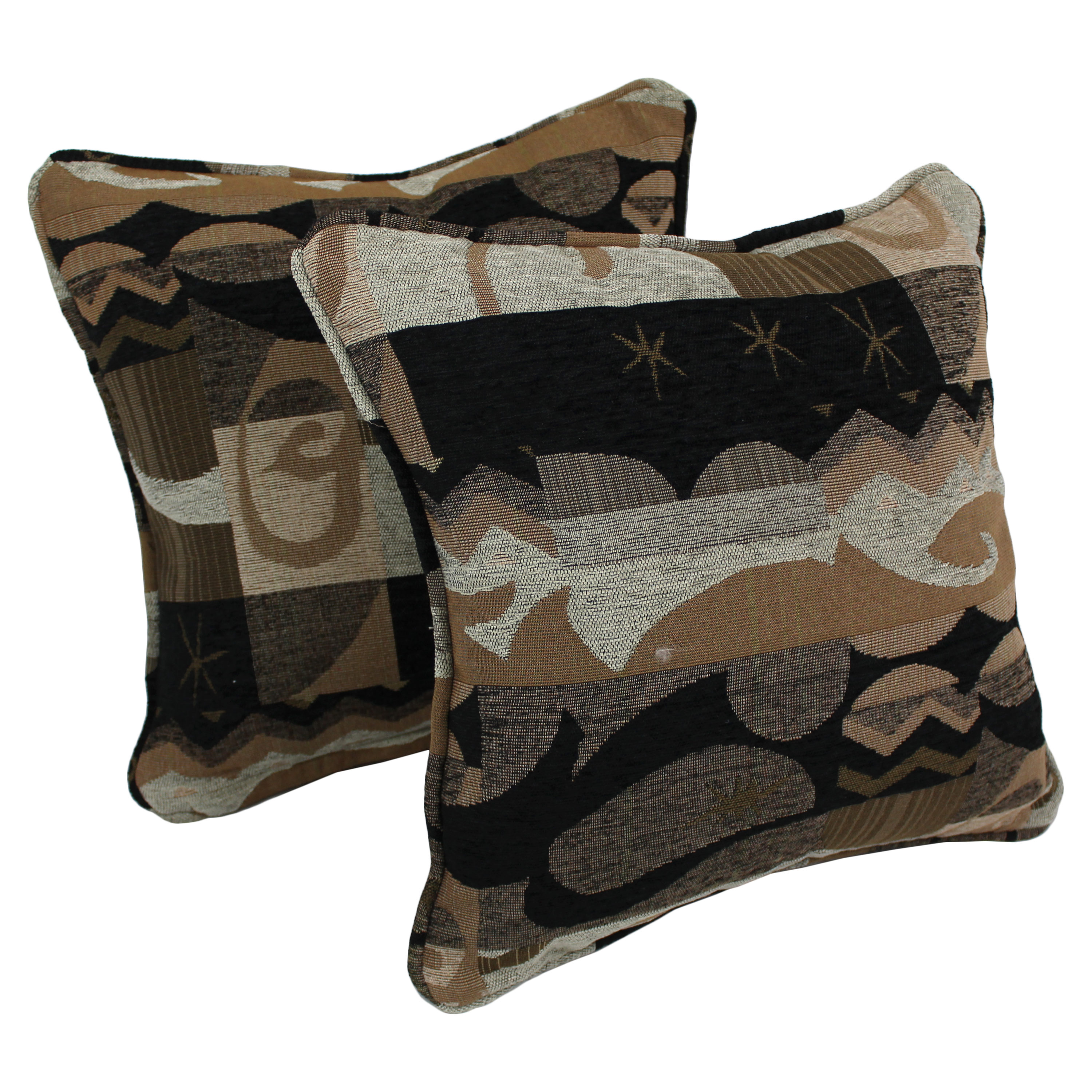 Blazing Needles 9810-CD-S2-JCH-02 2 -Piece 18-in x 18-in Elysian Fields Square Indoor Decorative Pillow