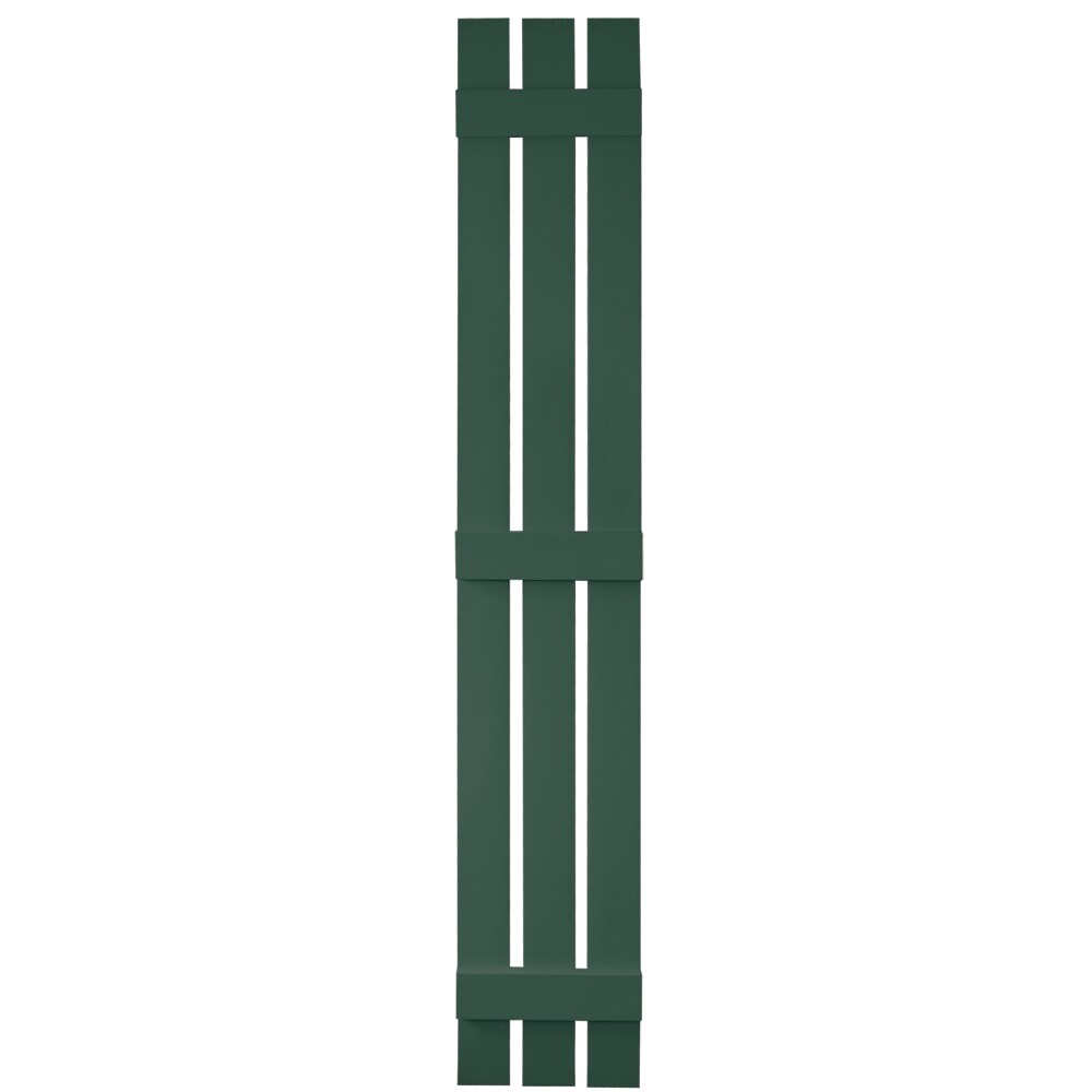Vantage V5371280028 11.875-in W x 78.625-in H Forest Green Board and batten Spaced Exterior Shutters ( 1 -Pack )