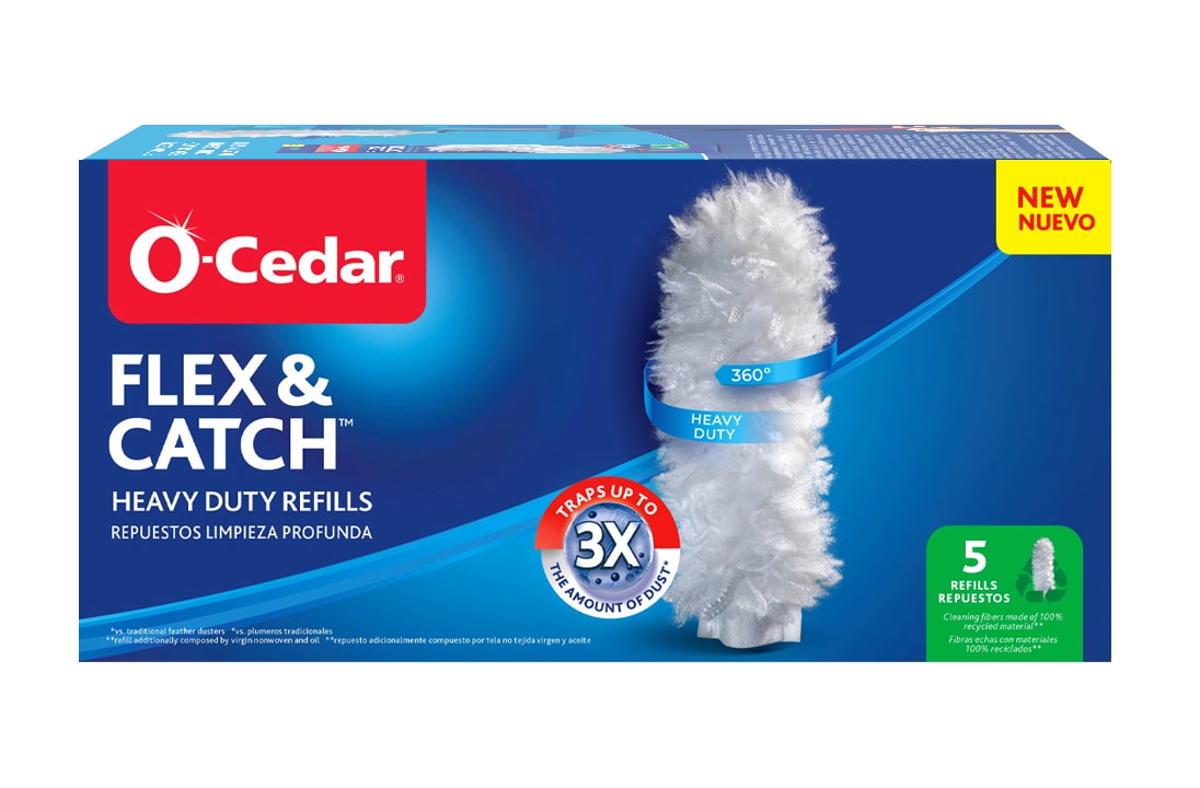 O-Cedar Flex and Catch Microfiber Refill 5 -Count
