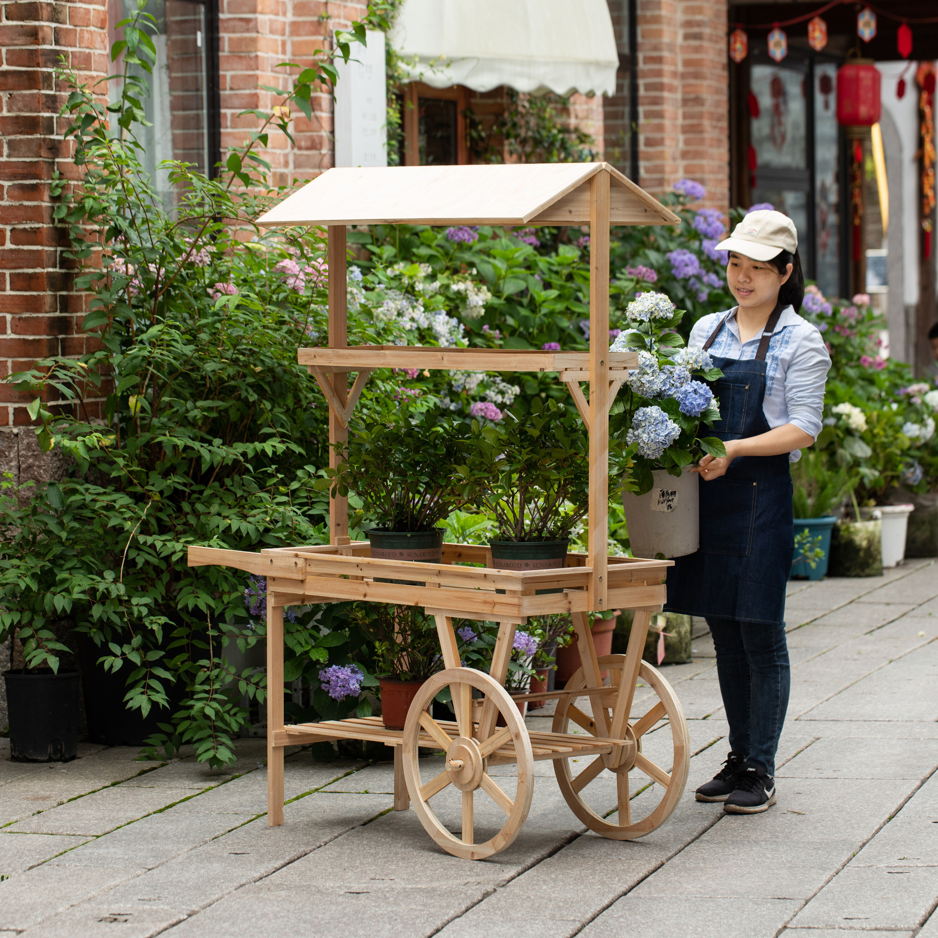 Vintiquewise QI004292 Plant-Stand - View #2