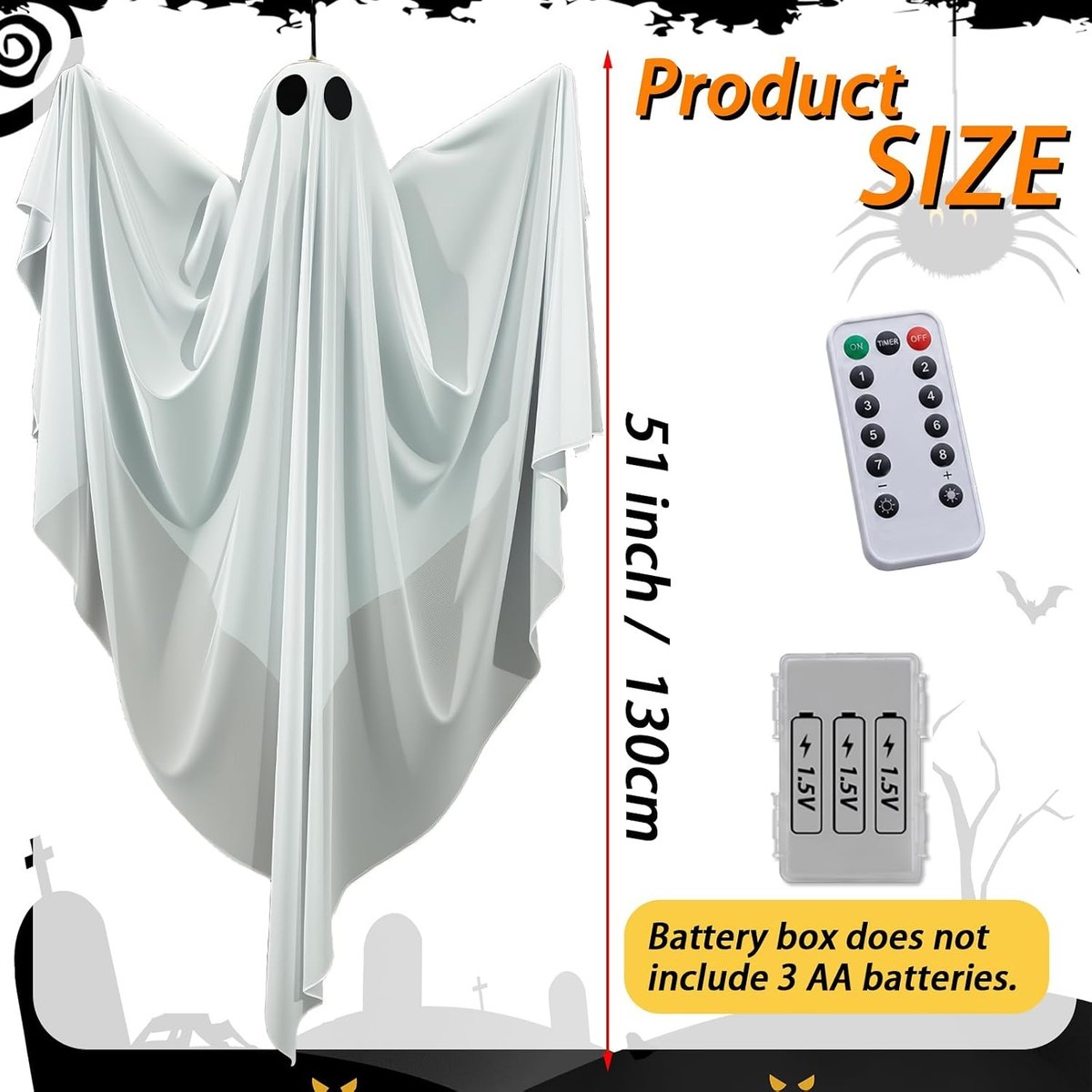 ZXQJRAQ JIA1-762F5B Outdoor-Halloween-Decor - View #4