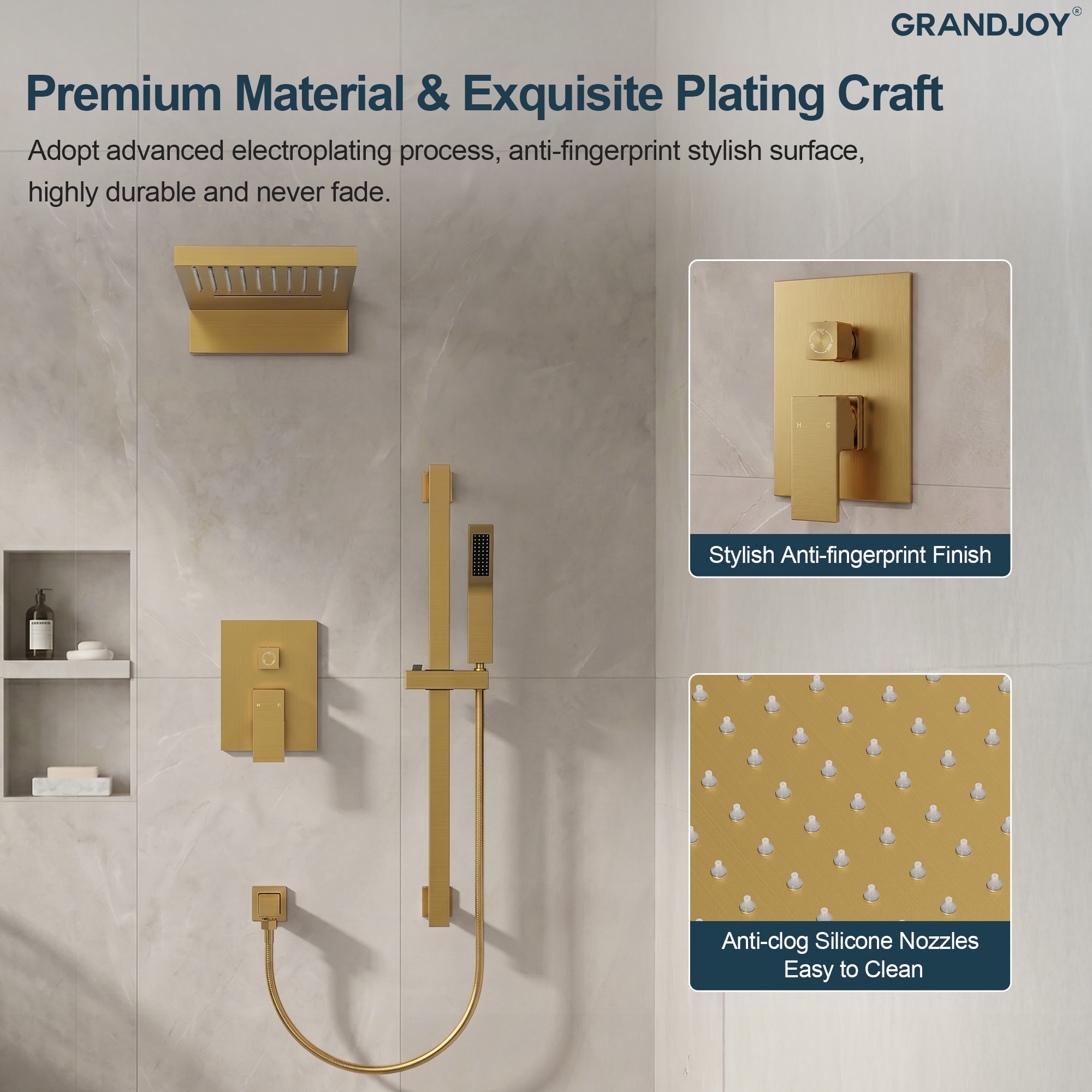 GRANDJOY SGF10GJ-10-BG22 Tub-Shower-Faucets - View #6
