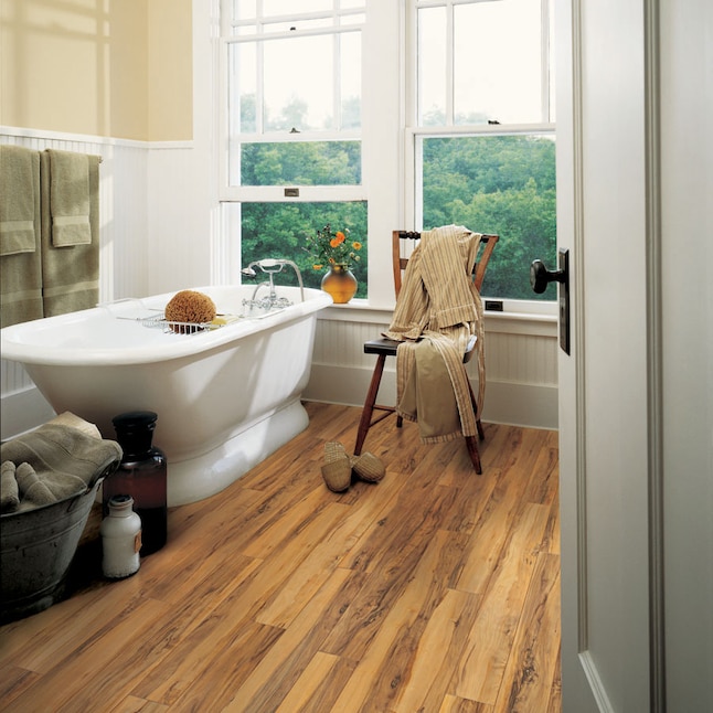 Pergo Max Montgomery Apple Thick Wood, Bathroom Wooden Floor Waterproofing