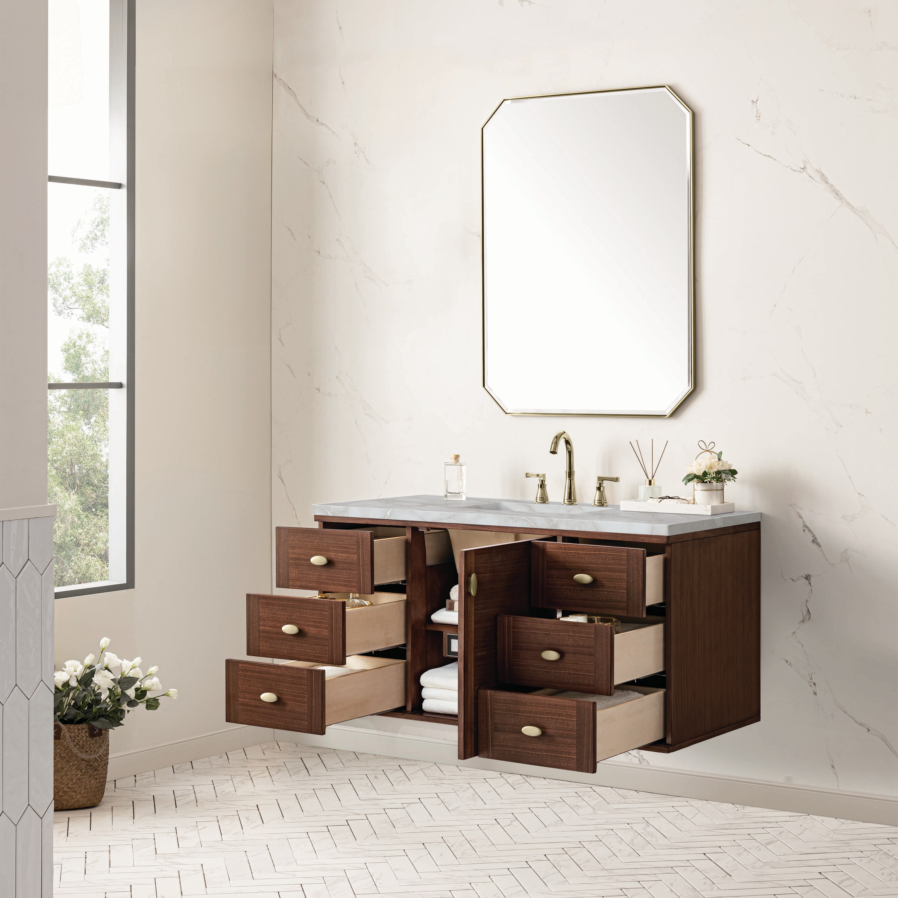 James Martin Vanities 670-V48-WLT-3VSL Bath-Vanity-Combo - View #7