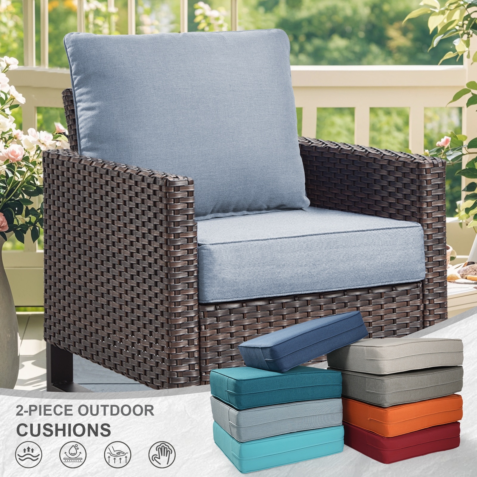 Pocassy PJZBDJH006-4 Patio-Furniture-Cushions - View #3