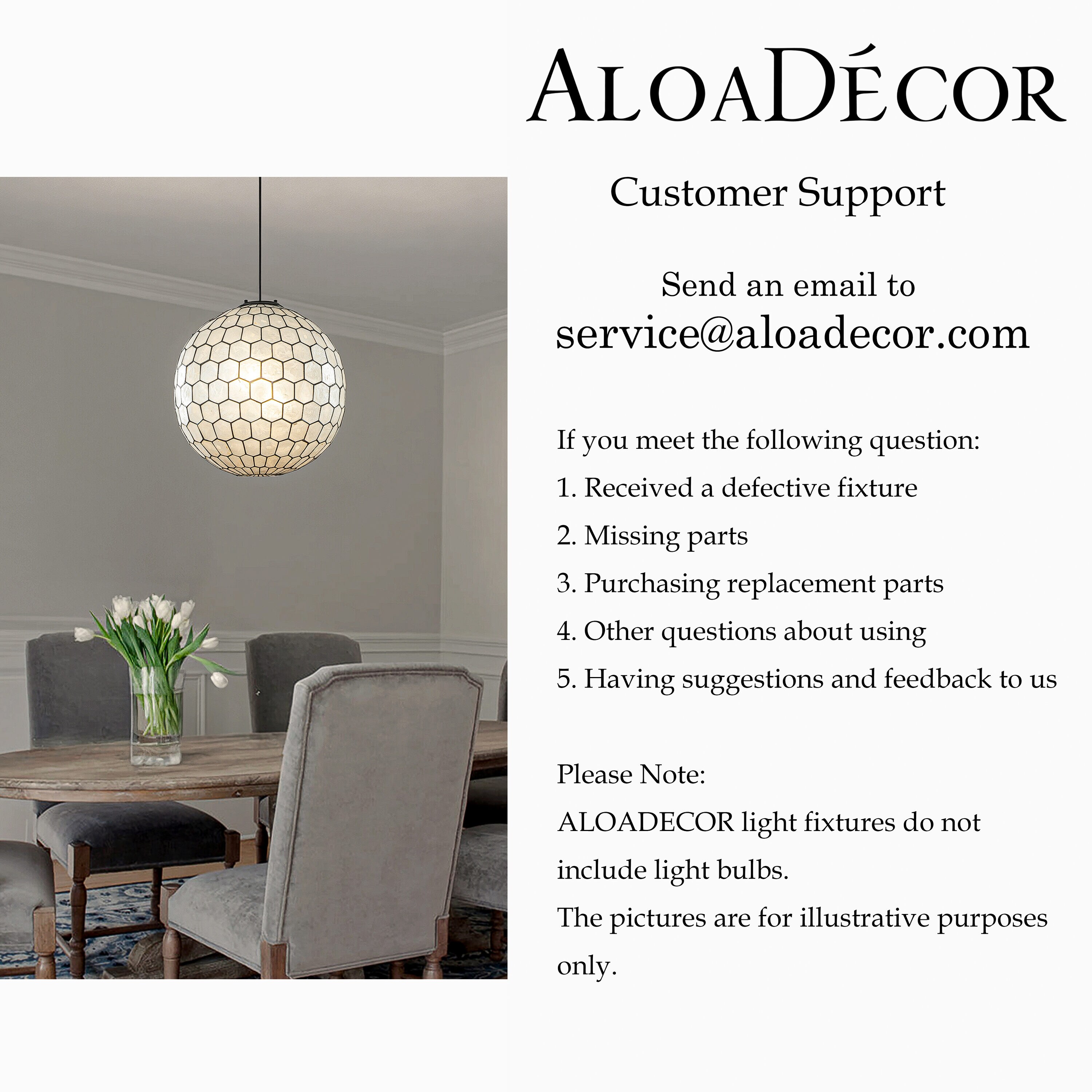 AloaDecor Lighting L7082D50BR07A b090015 - View #7