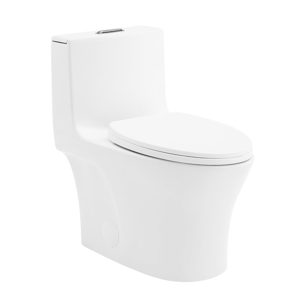 Carlton Plumbing - Cascade II One Piece Elongated Toilet Dual Flush 11 16 gpf