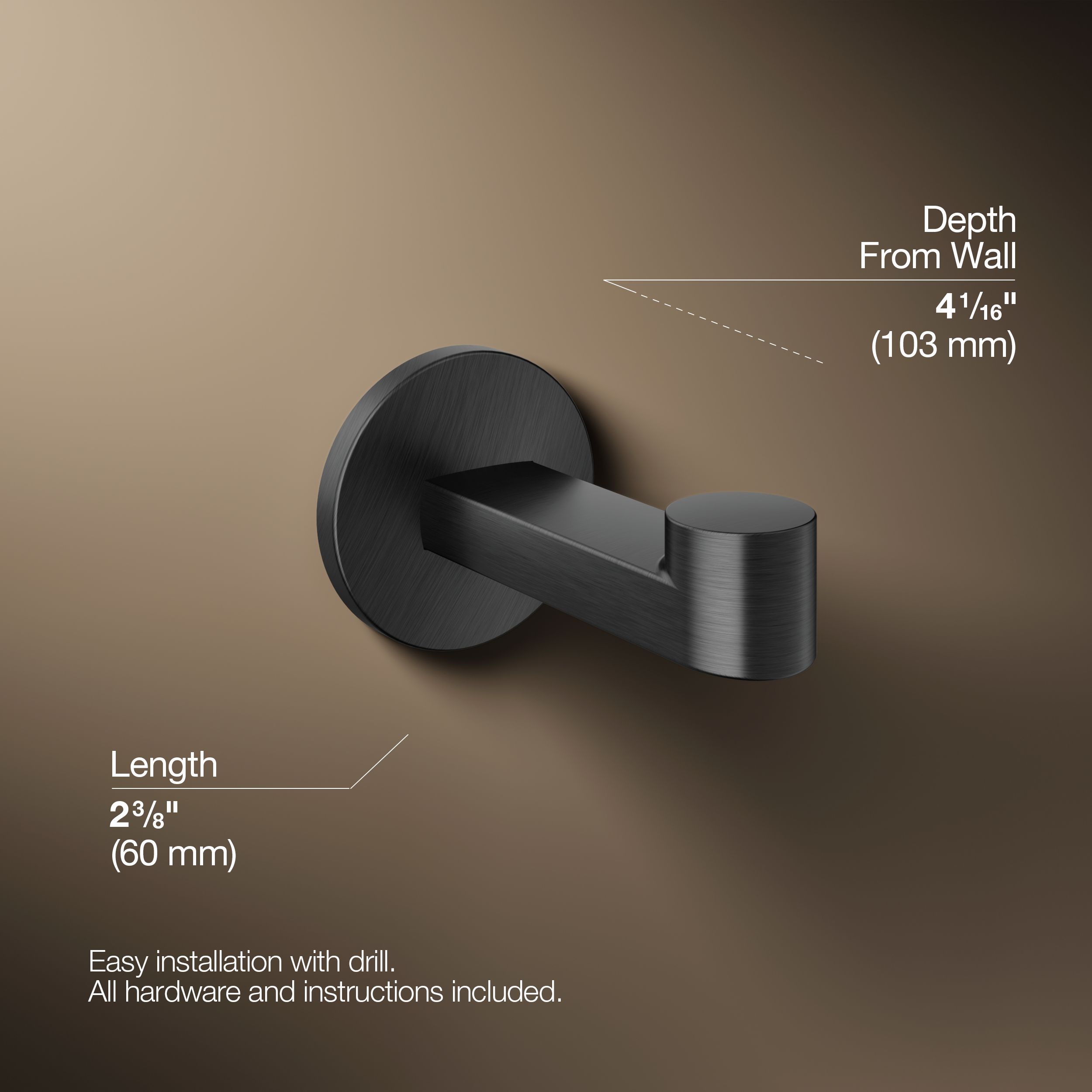 KOHLER 78378-BGP Robe-Hooks - View #3