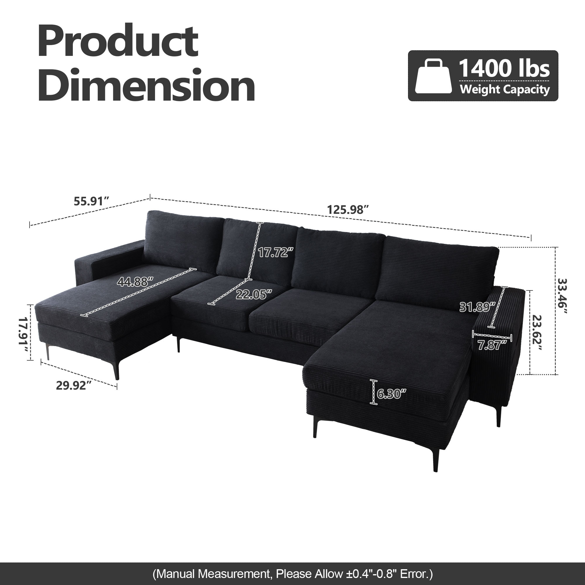 weaxty DCDKI2400 Sofas-Loveseats - View #6