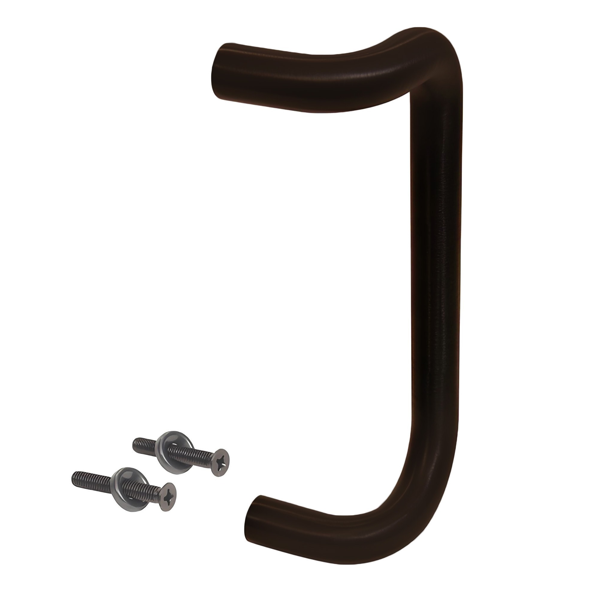 Brixwell  1SPL010DU Solid Offset Pull Handle 10 in Mounting Center To Center Aluminum Material Dark Bronze Finish