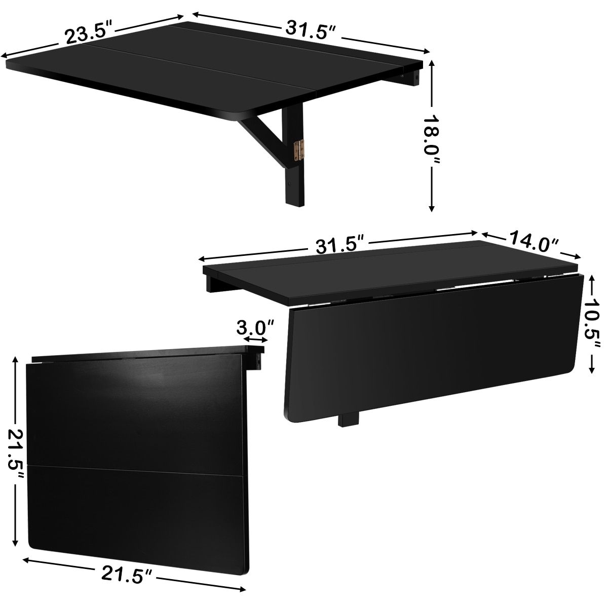 Costway OGY02577 Wall-Mounted-Shelving - View #2