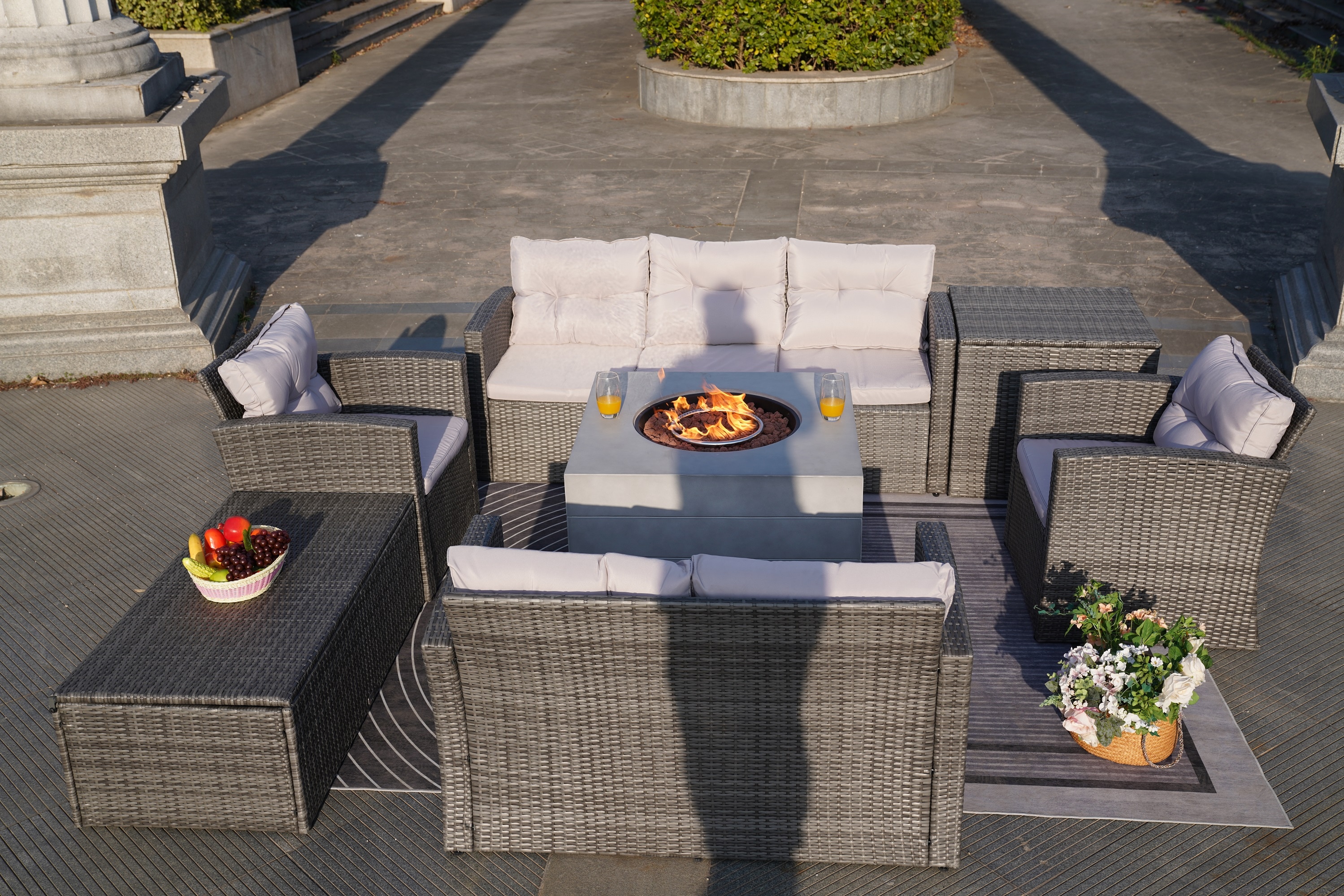 Moda Furnishings MAG-1503-2140-G Patio-Conversation-Sets - View #9