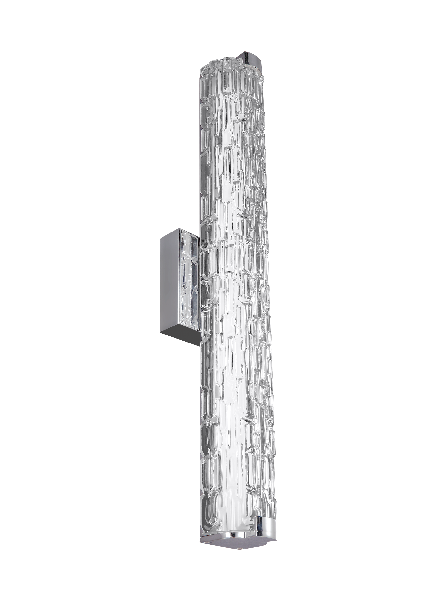 Generation Lighting WB1869CH-L1 Cutler 24-in 1 -Light Polished Chrome Integrated LED Modern/contemporary Vanity light bar