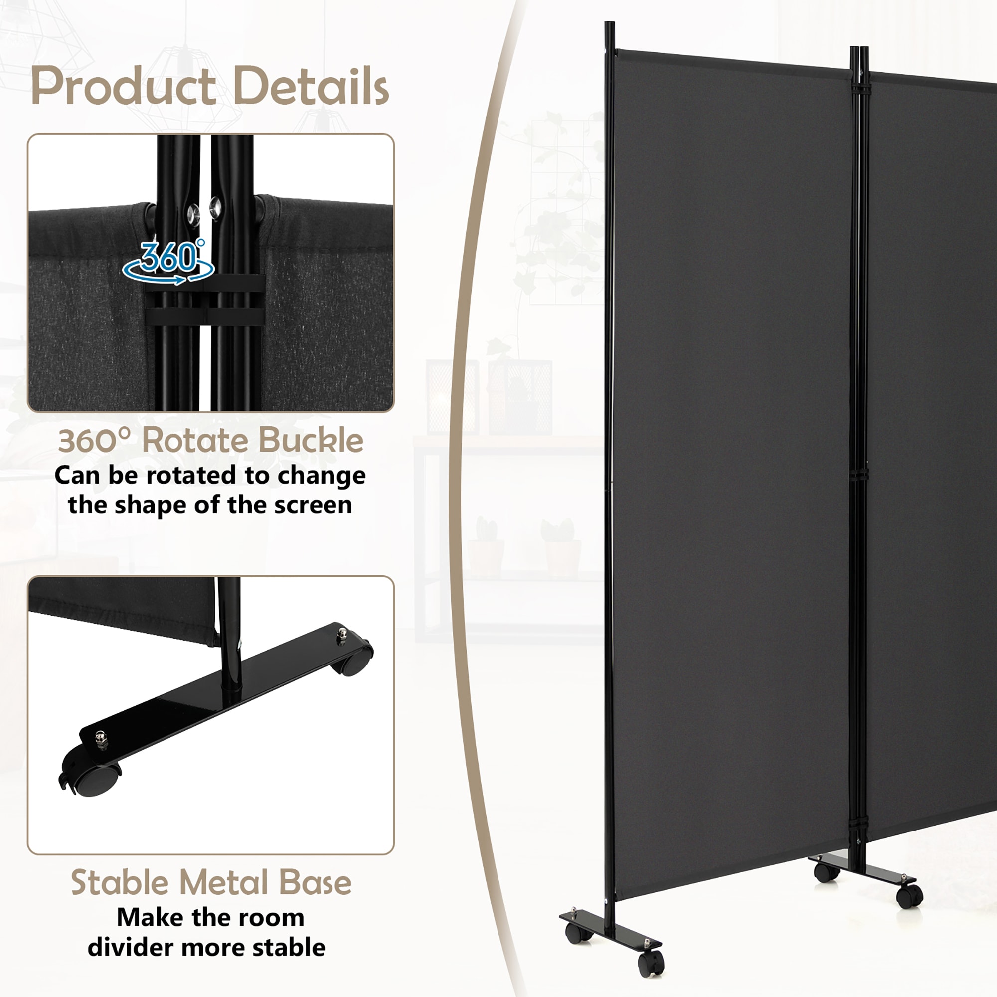 Goplus LWS00397 Indoor-Privacy-Screens - View #8