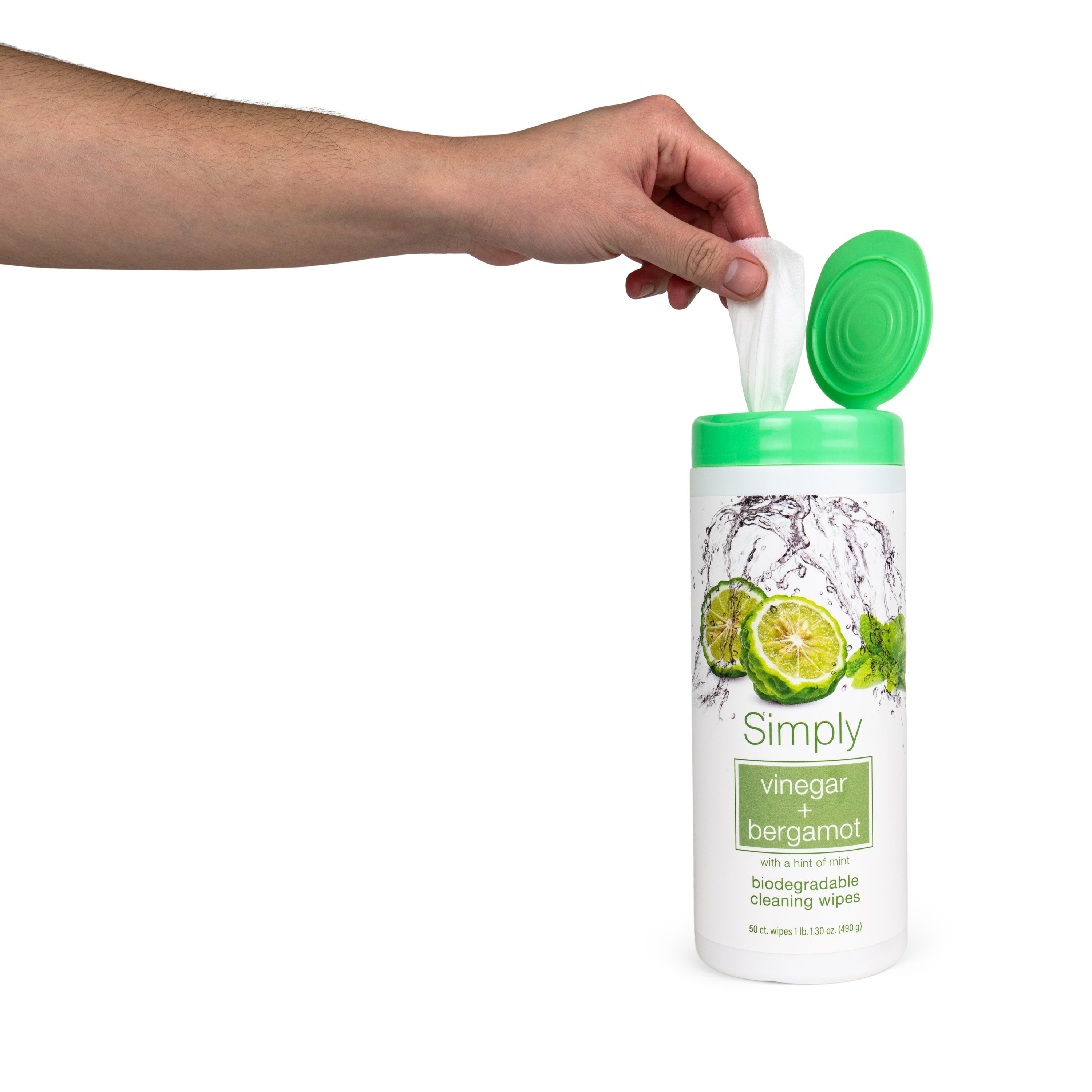 Simply 50-Count Bergamot + Vinegar Wipes All-Purpose Cleaner in