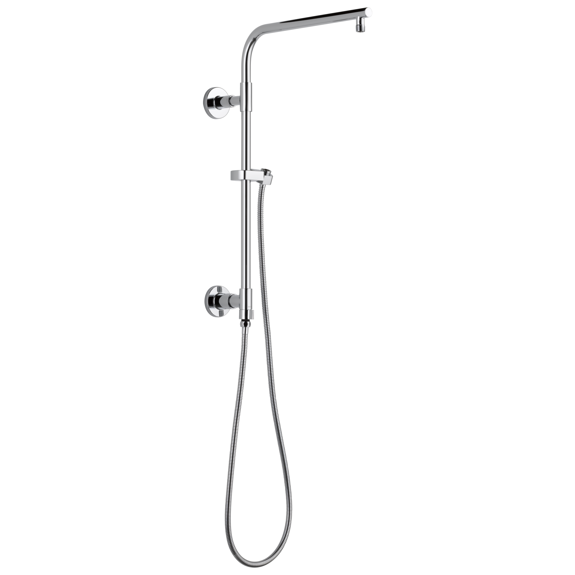 Delta 58810-PR Universal Showering Components Lumicoat Chrome 0.875-Inches Universal Bathtub/Shower Shower holder with hose 0.5-Inches -ID