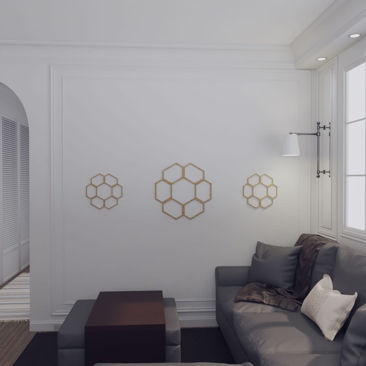 Ekena Millwork CMWP26X26X0250FOHI Ceiling-Medallions - View #10