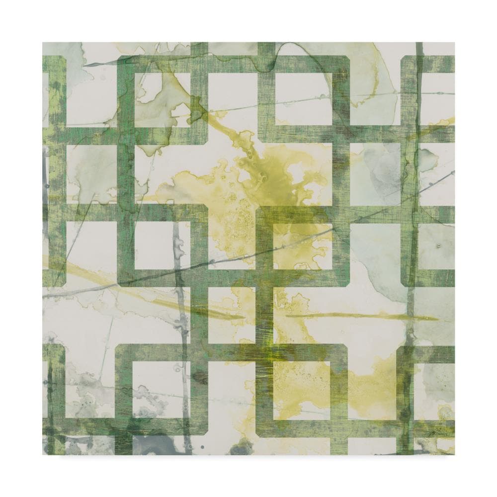 Trademark Fine Art WAG04235-C1818GG Framed 18-in H x 18-in W Abstract Print on Canvas