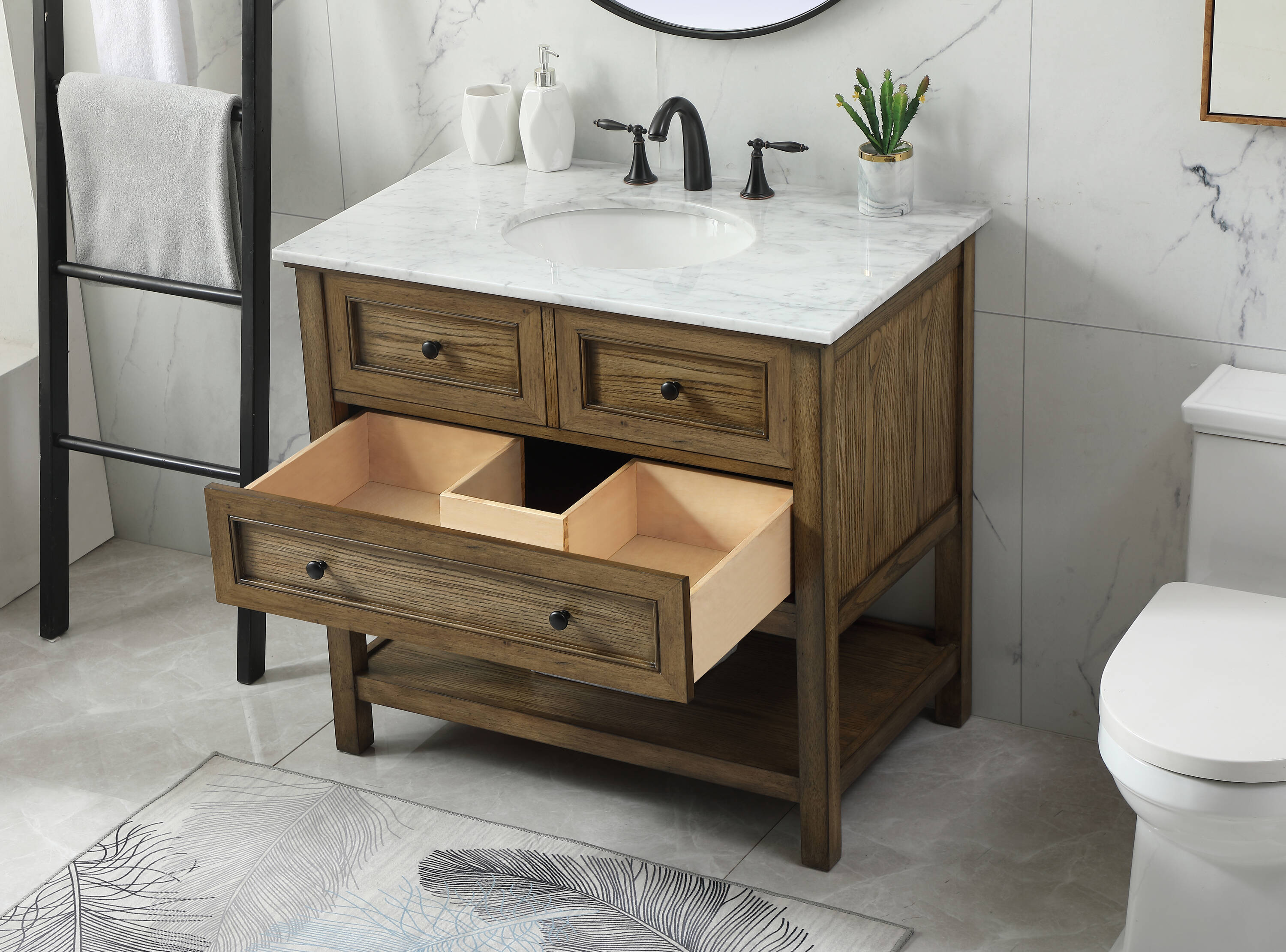 Elegant Decor HF81108DW Bath-Vanity-Combo - View #4
