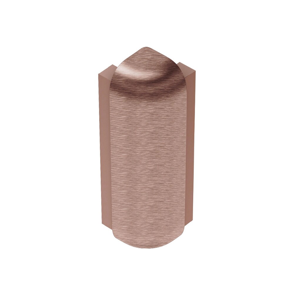 Schluter Systems E90RS100AKGB39 Rondec-Step 0.375-in W x 1.875-in L Brushed copper anodized aluminum Aluminum Outside corner Tile Edge Trim