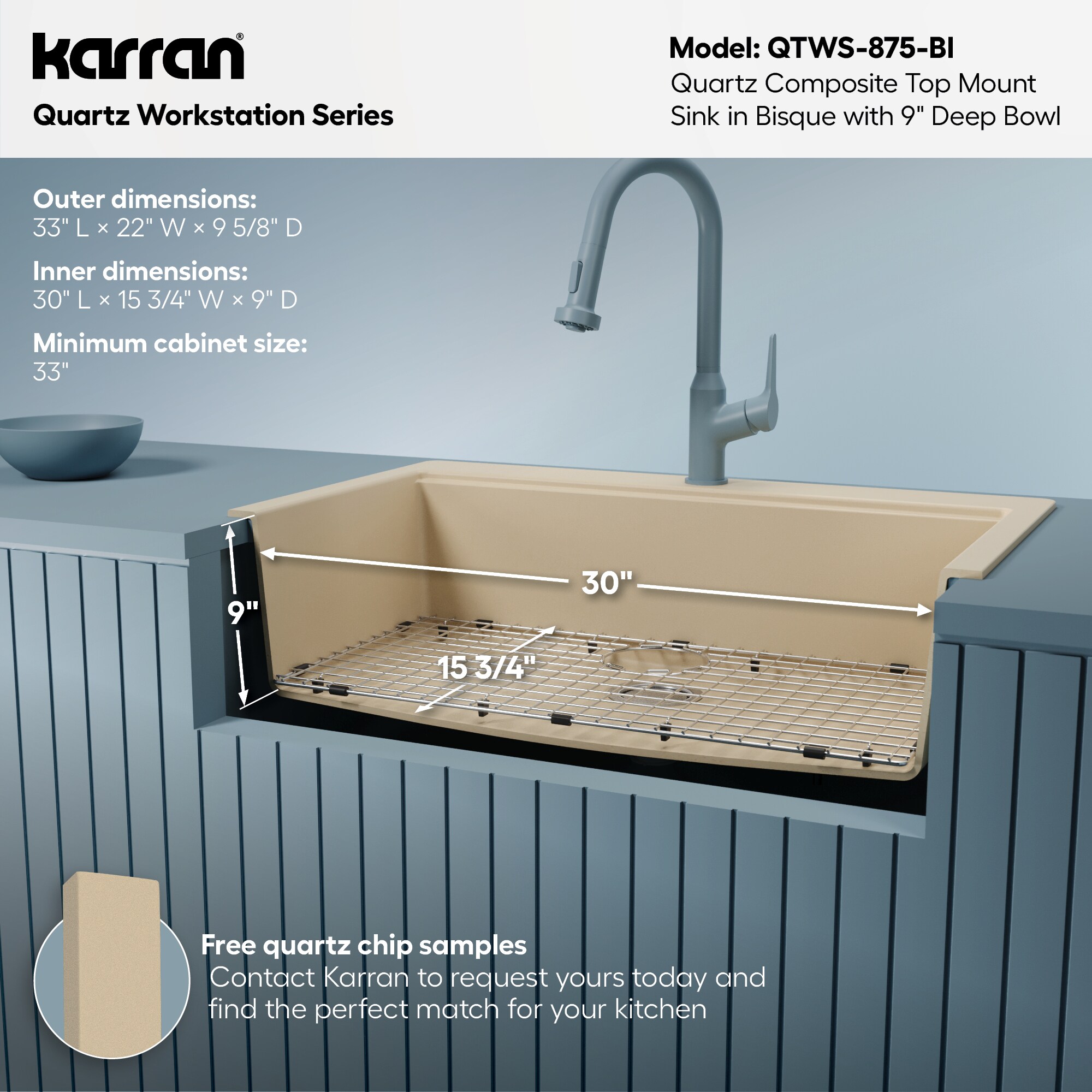 Karran QTWS-875-BI Kitchen-Sinks - View #8