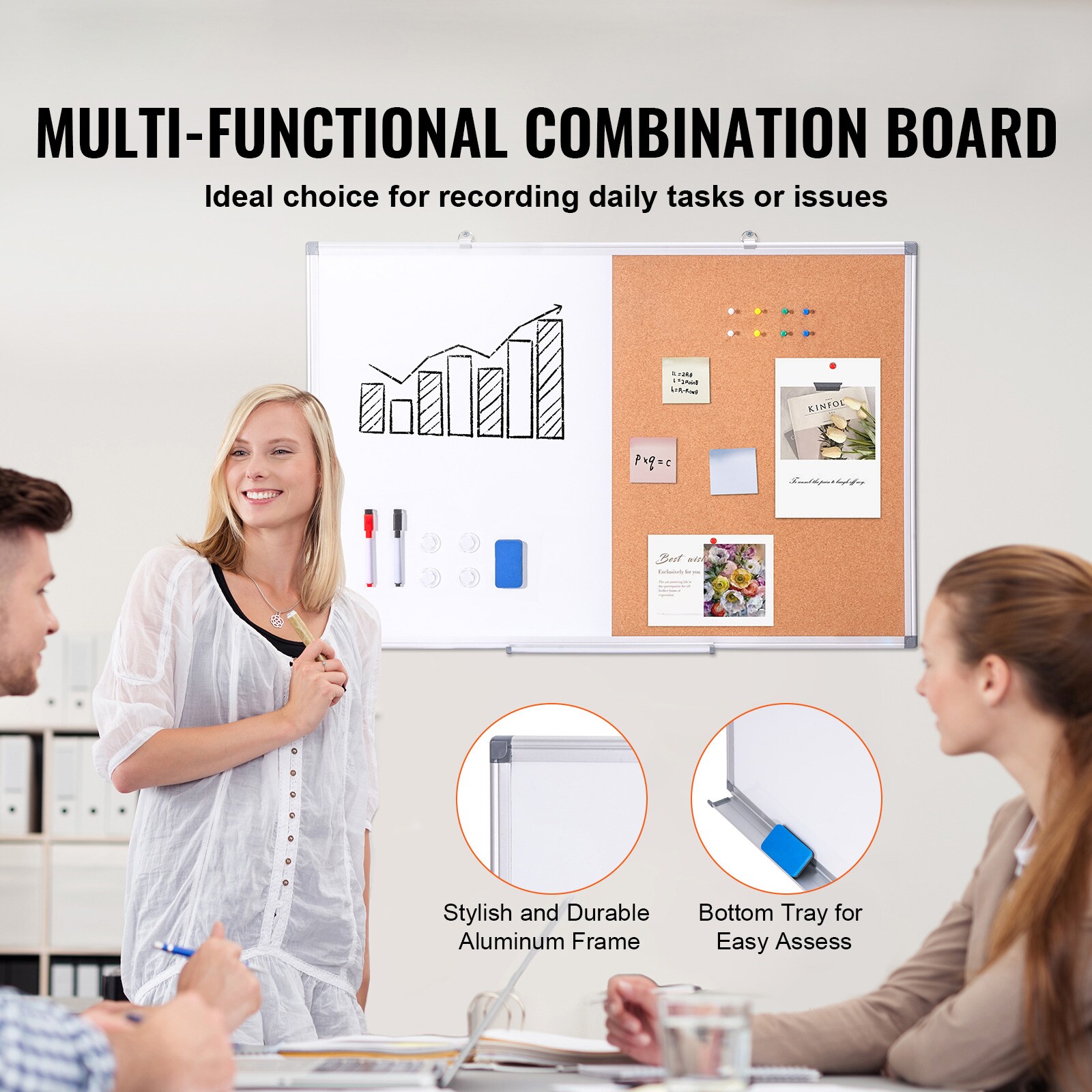 VEVOR SCRMB36X24BB05568V0 Dry-Erase-Bulletin-Boards - View #2