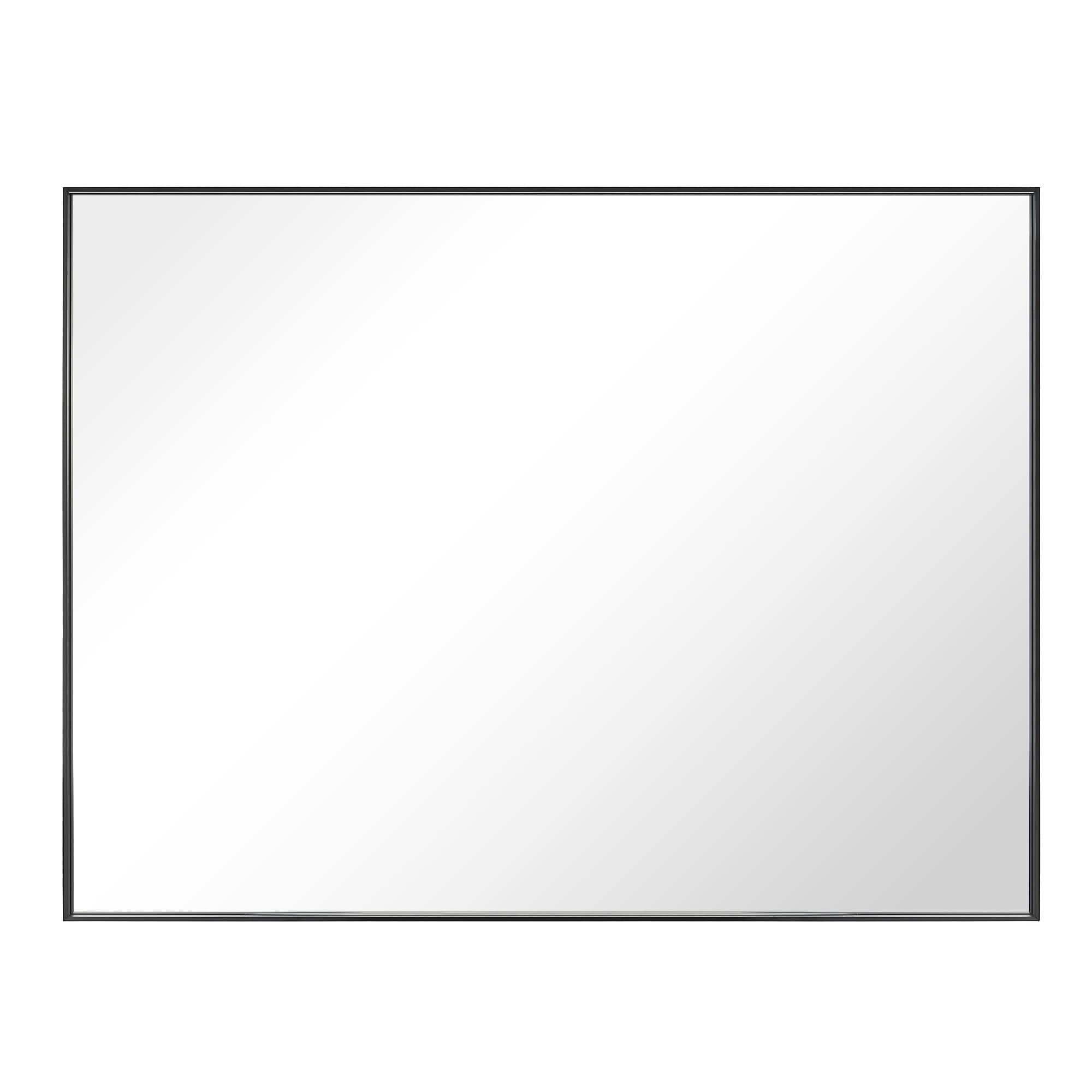 GETLEDEL MR-2537BK 48-Inches x 36-Inches Framed Rectangle Bathroom Vanity Mirror ( Black )