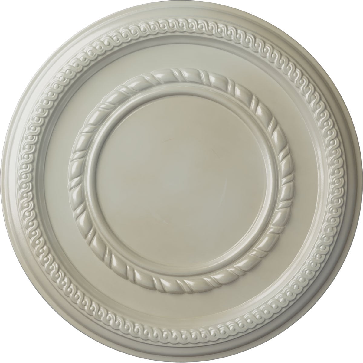 Ekena Millwork CM12FEFBS Federal Roped Small 12.5-in W x 12.5-in L Painted Flash Blue Polyurethane Whole Ceiling Medallion