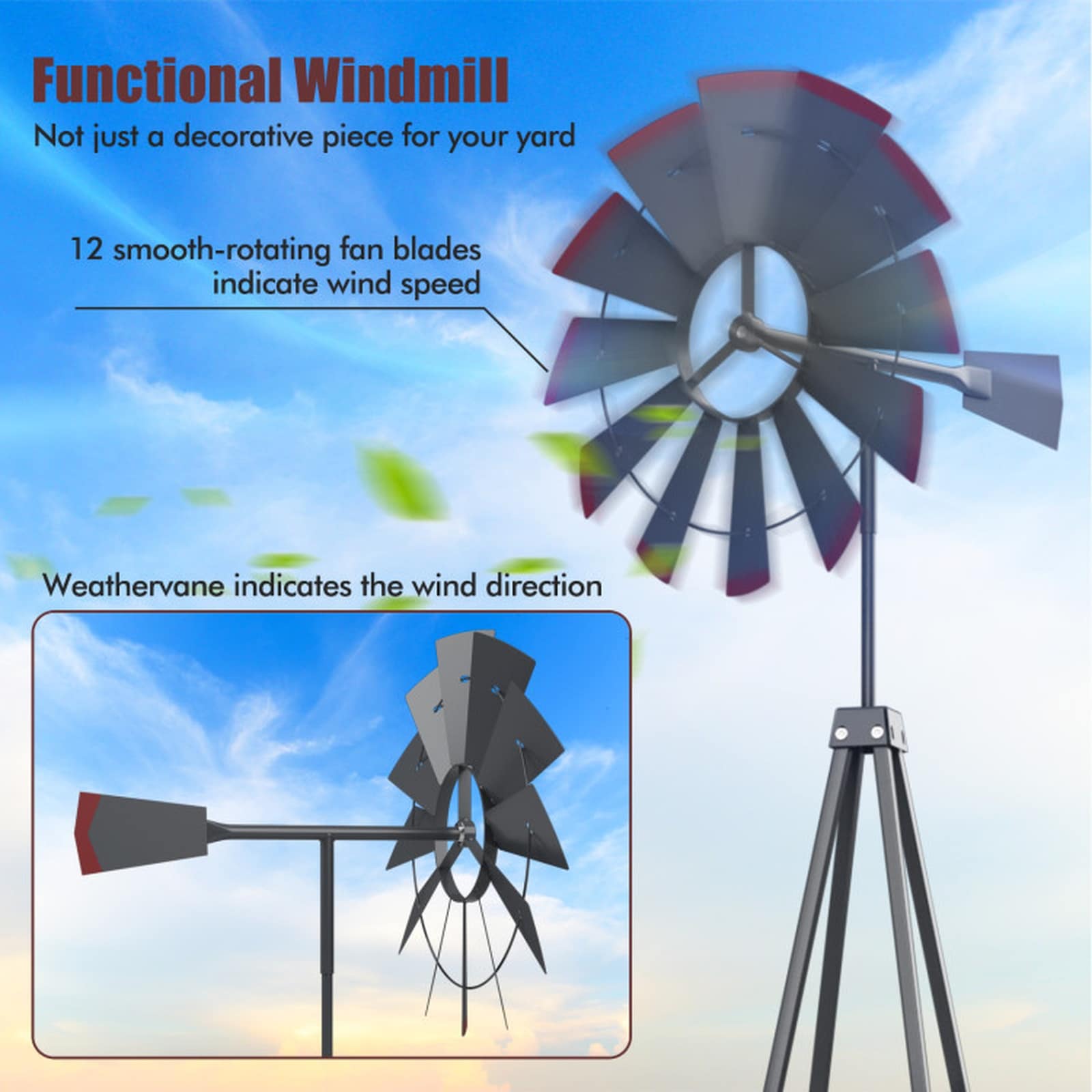 SUGIFT LW102SUGHY0240 Decorative-Windmills - View #5