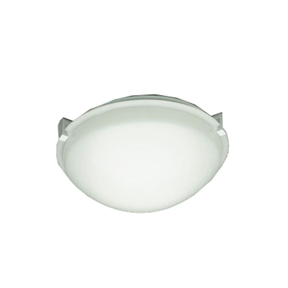 PLC Lighting 3453 WH 1-Light 12-in White Halogen Flush Mount Light