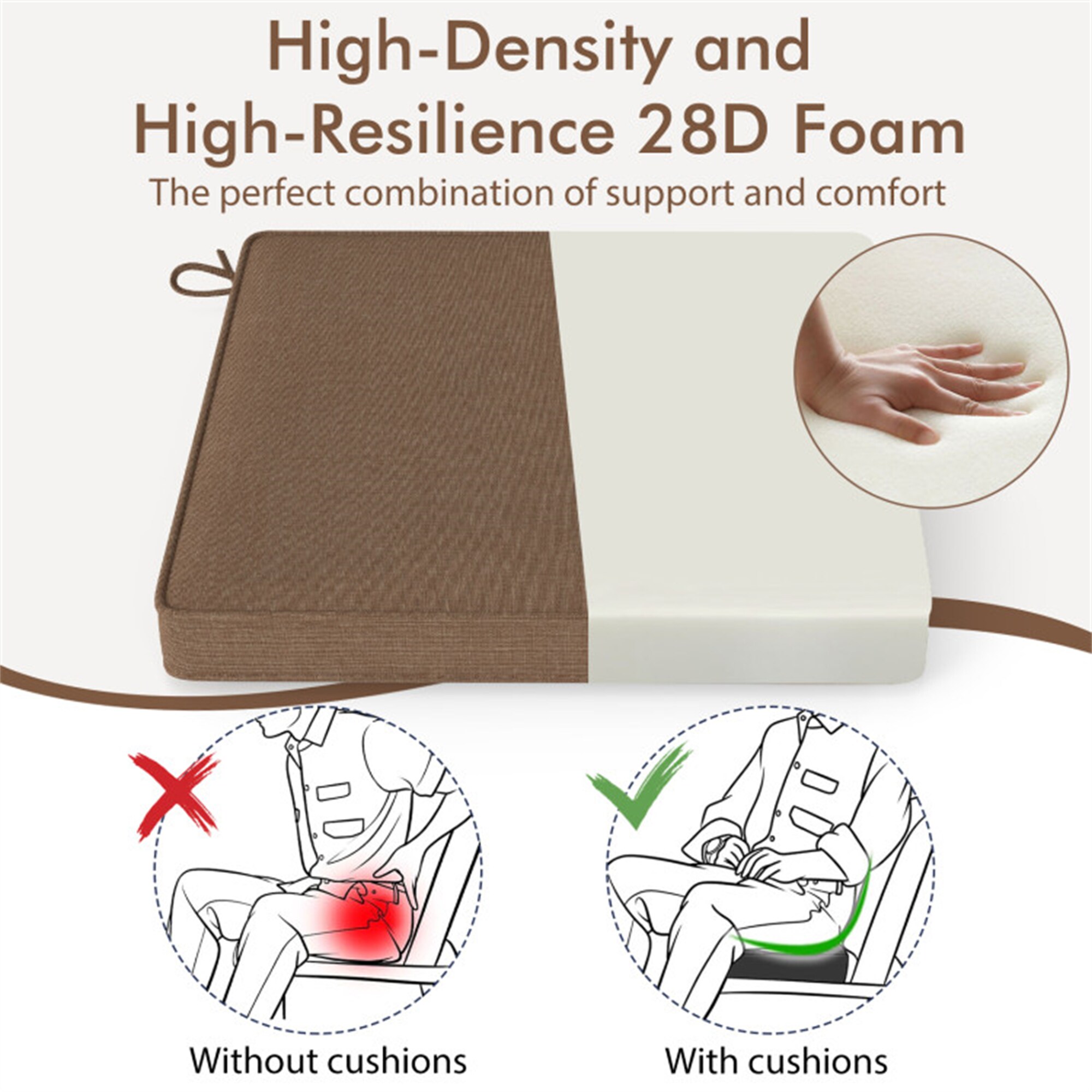 BABOOM BOM-12233YW-CO Patio-Furniture-Cushions - View #8