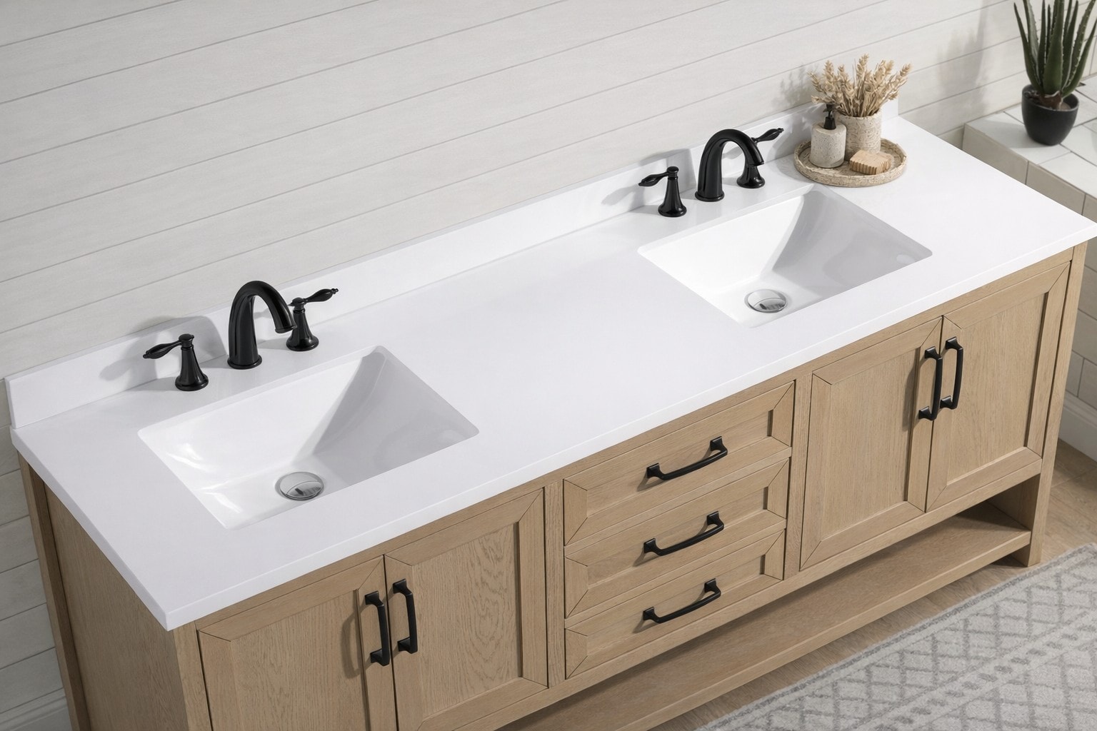 Ari Kitchen & Bath AKB-VENICE-72-OAKGRA Bath-Vanity-Combo - View #6