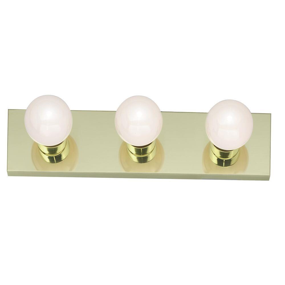 LW-SC548507 18-in 3-Light Polished Brass Traditional Vanity Light