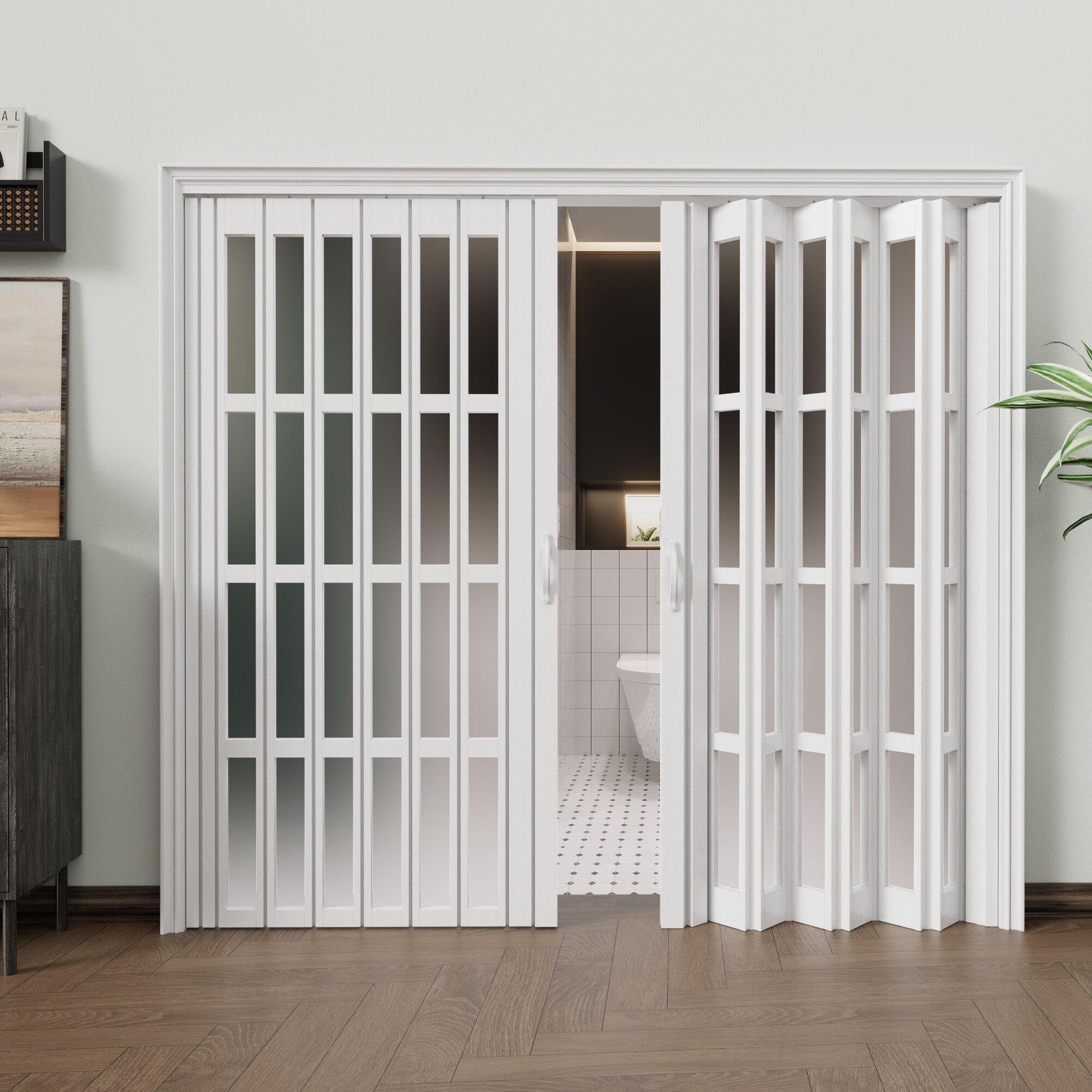JUJUBON IN-ADFD007-4PJ-DUAL Accordion-Doors - View #3