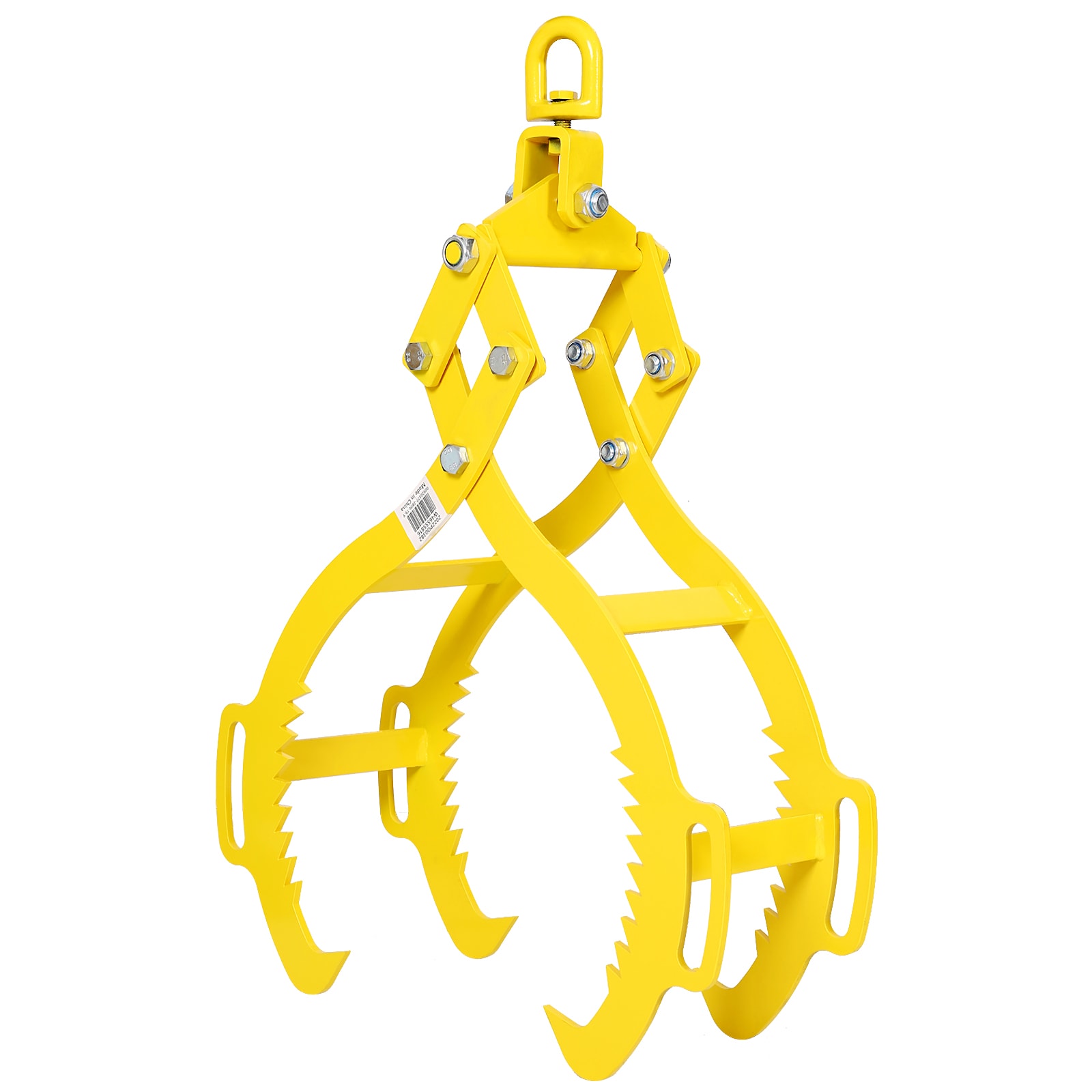 Siavonce XH55816 4 Claw Timber Log Lifting Logging Tongs Grabber Tong 28 In, Heavy Duty Solid Steel