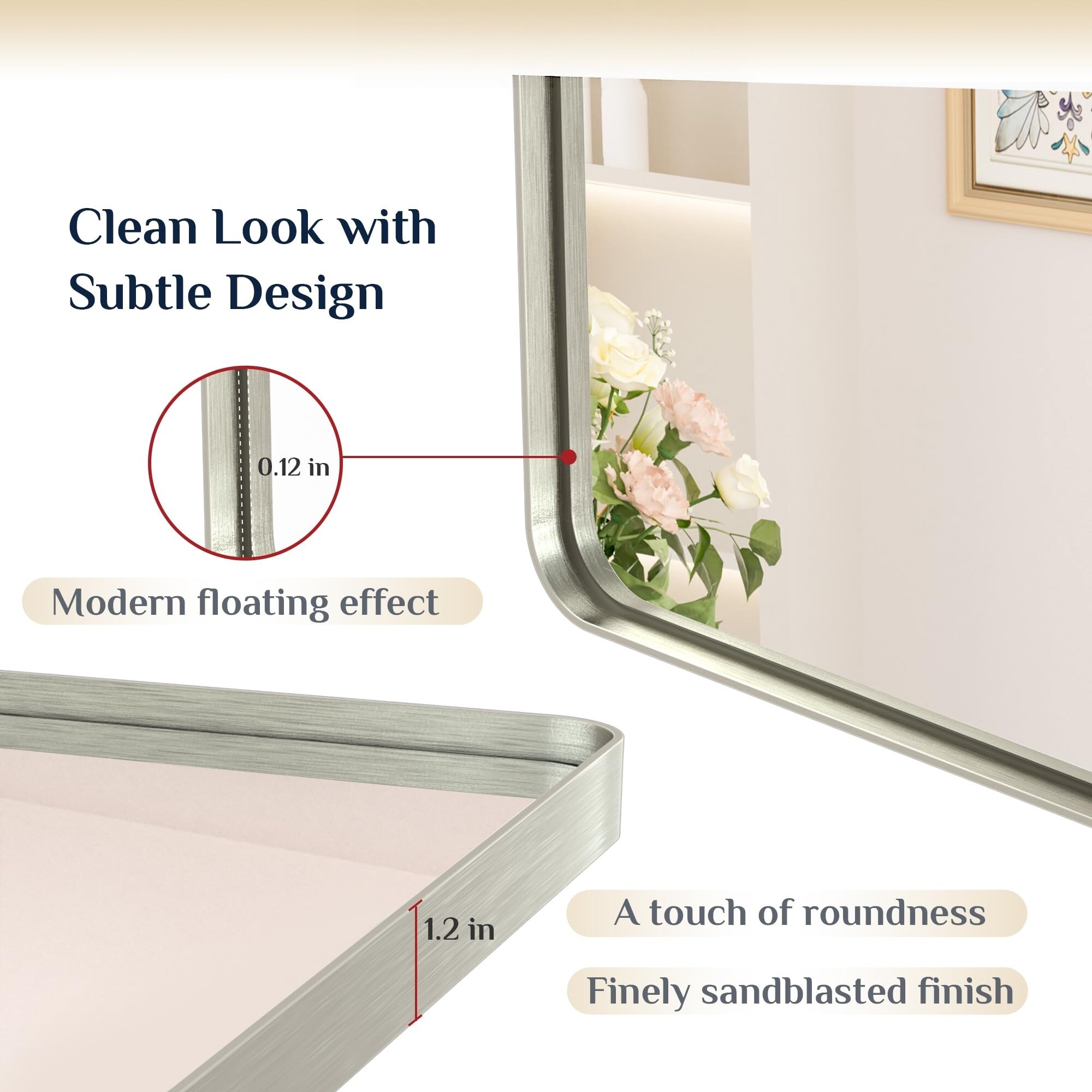 Numhew NHBEN408605 Framed-Bath-Mirrors - View #5