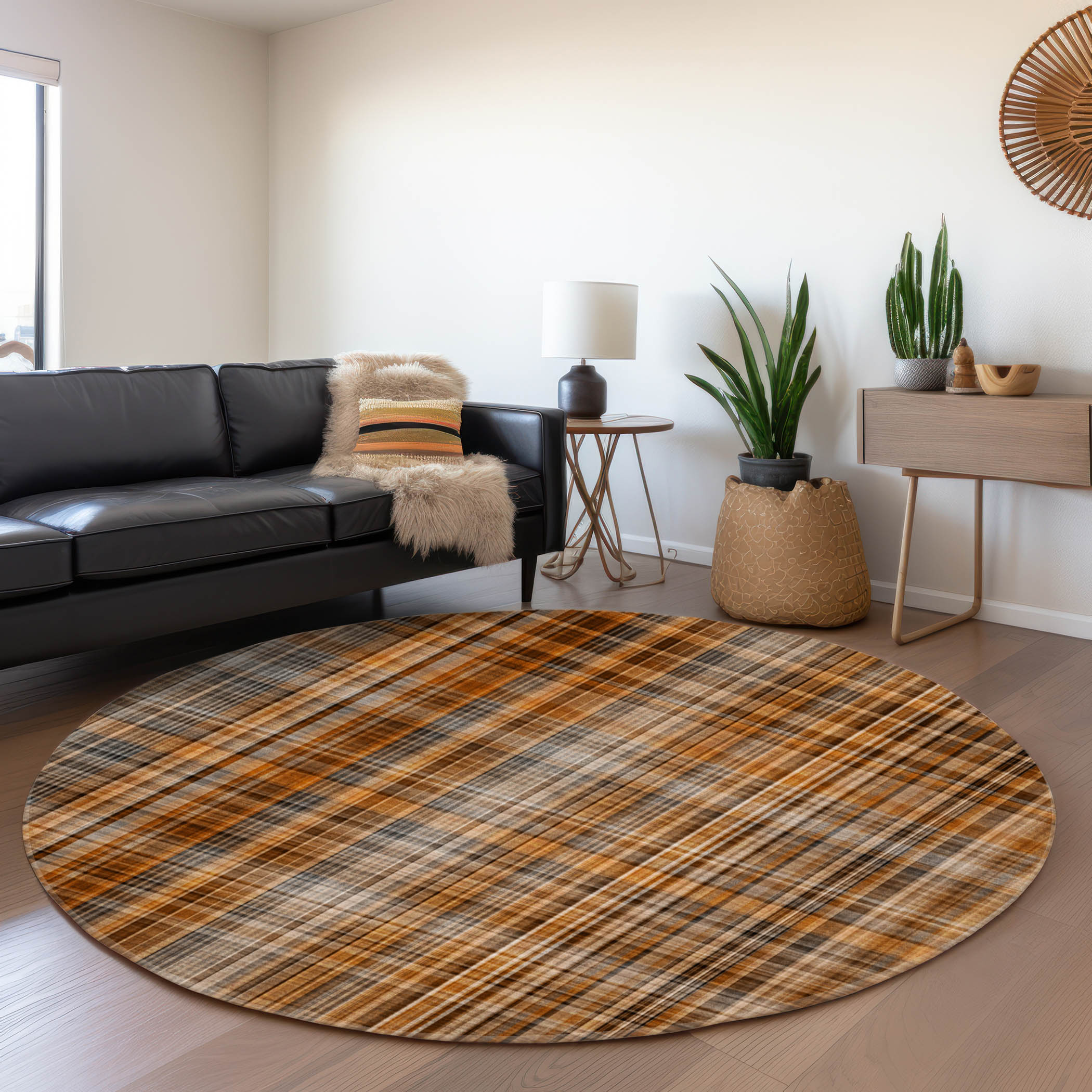 Addison Rugs AMF507BU5X8 Mayfield AMF507BU 5 x 7 (ft) Loomed Polyester Blue Rectangular Indoor Abstract Machine washable Area rug